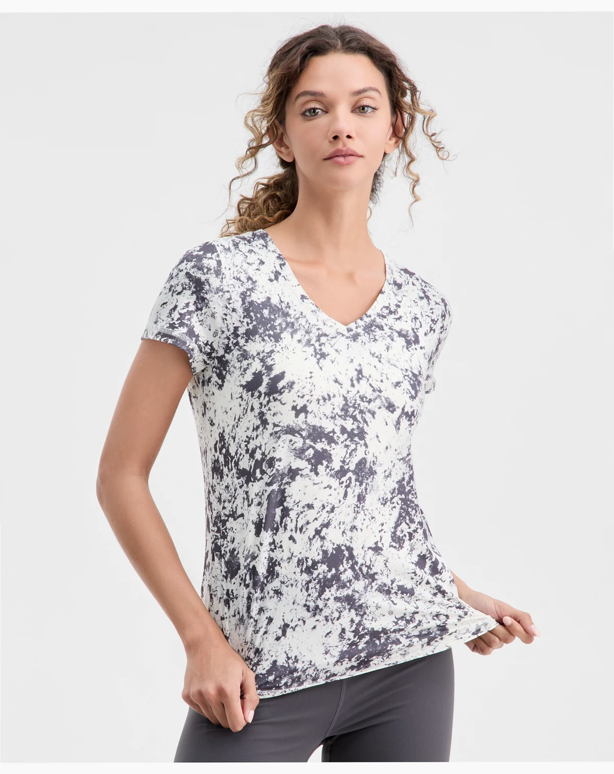 Women's V-Neck Printed Top, Macy's Exclusive