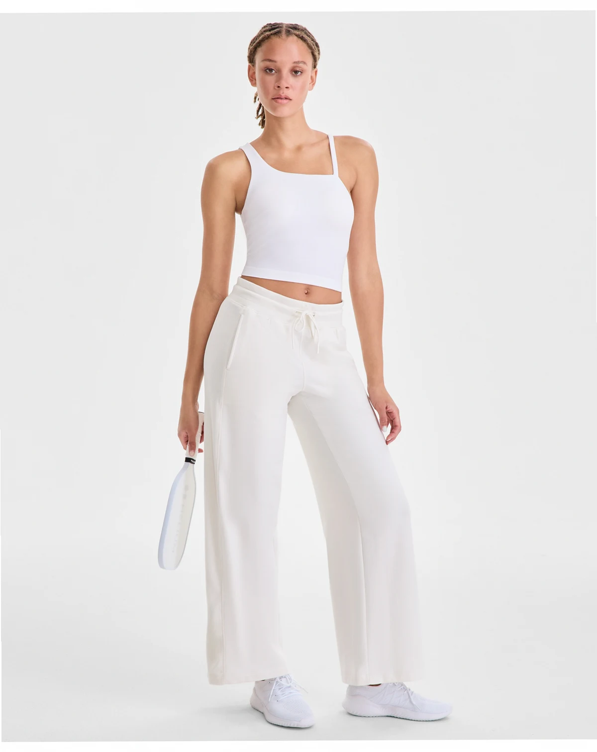 Women's Relaxed High-Rise Flare-Leg Fleece Pants, Macy's Exclusive