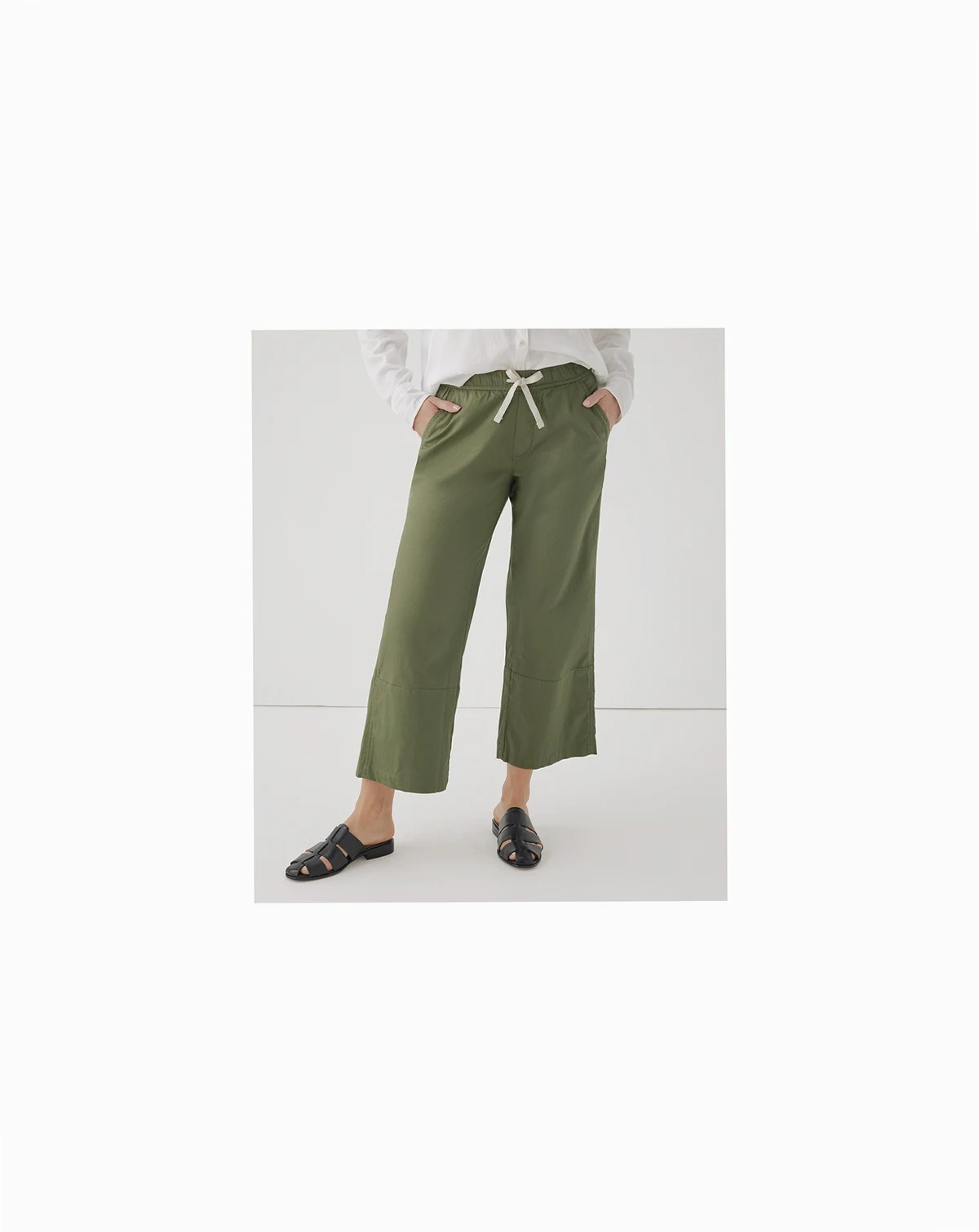 Women's Organic Cotton Daily Twill Crop Pant