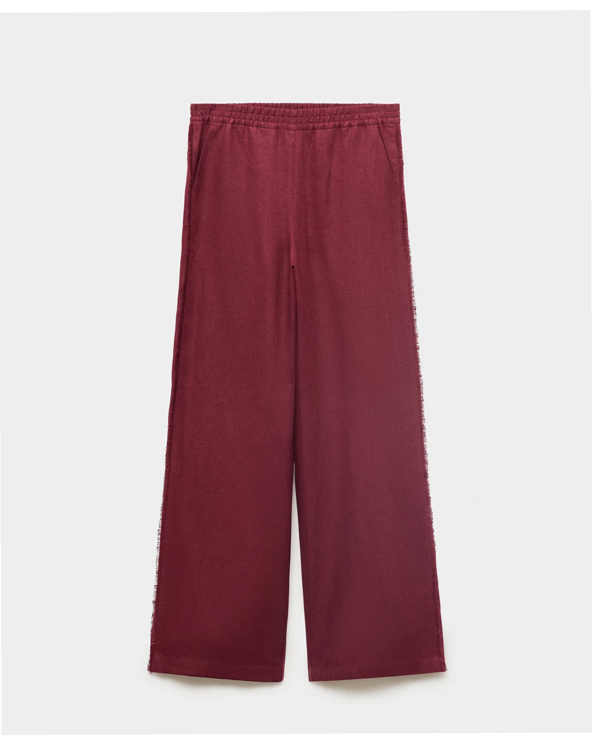 Women's Frayed Ends Linen Suit Pants
