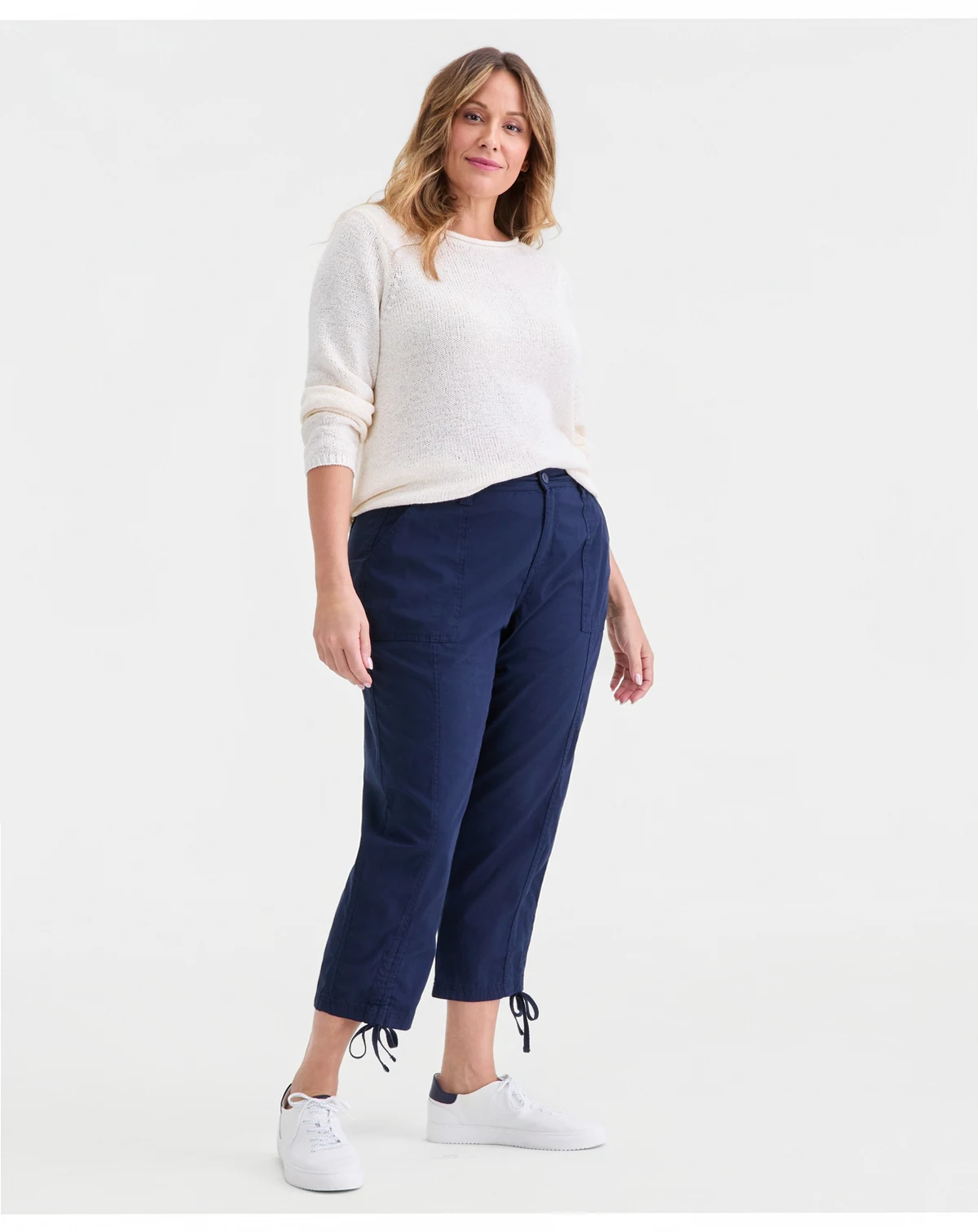 Women's Mid Rise Tie-Hem Ankle Pants, Exclusively at Macy's