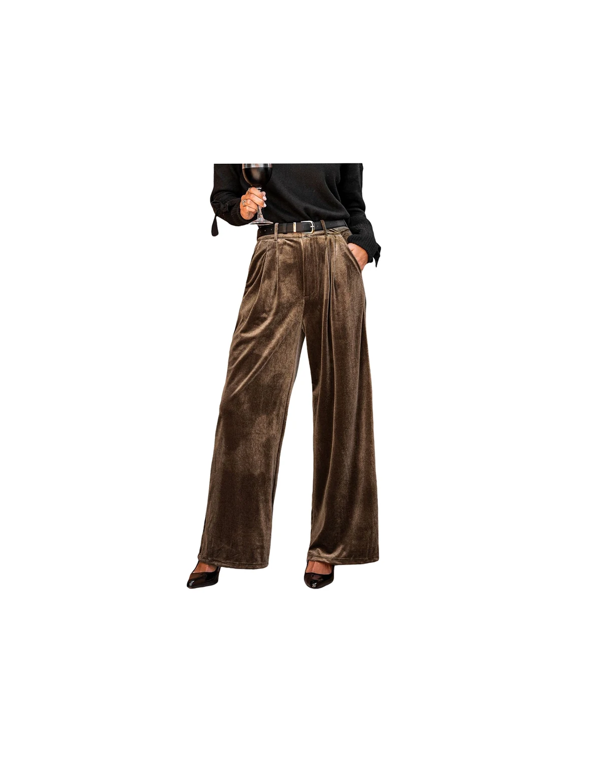 Women's Velvet Heat Brown Pants