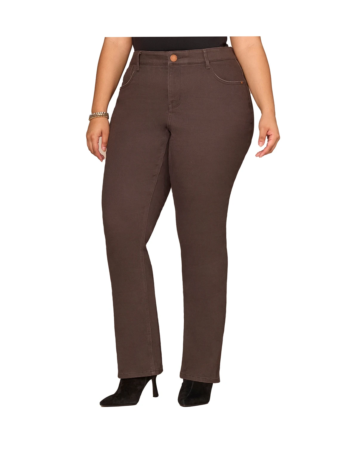 Plus Size High-Rise Bootcut Jeans