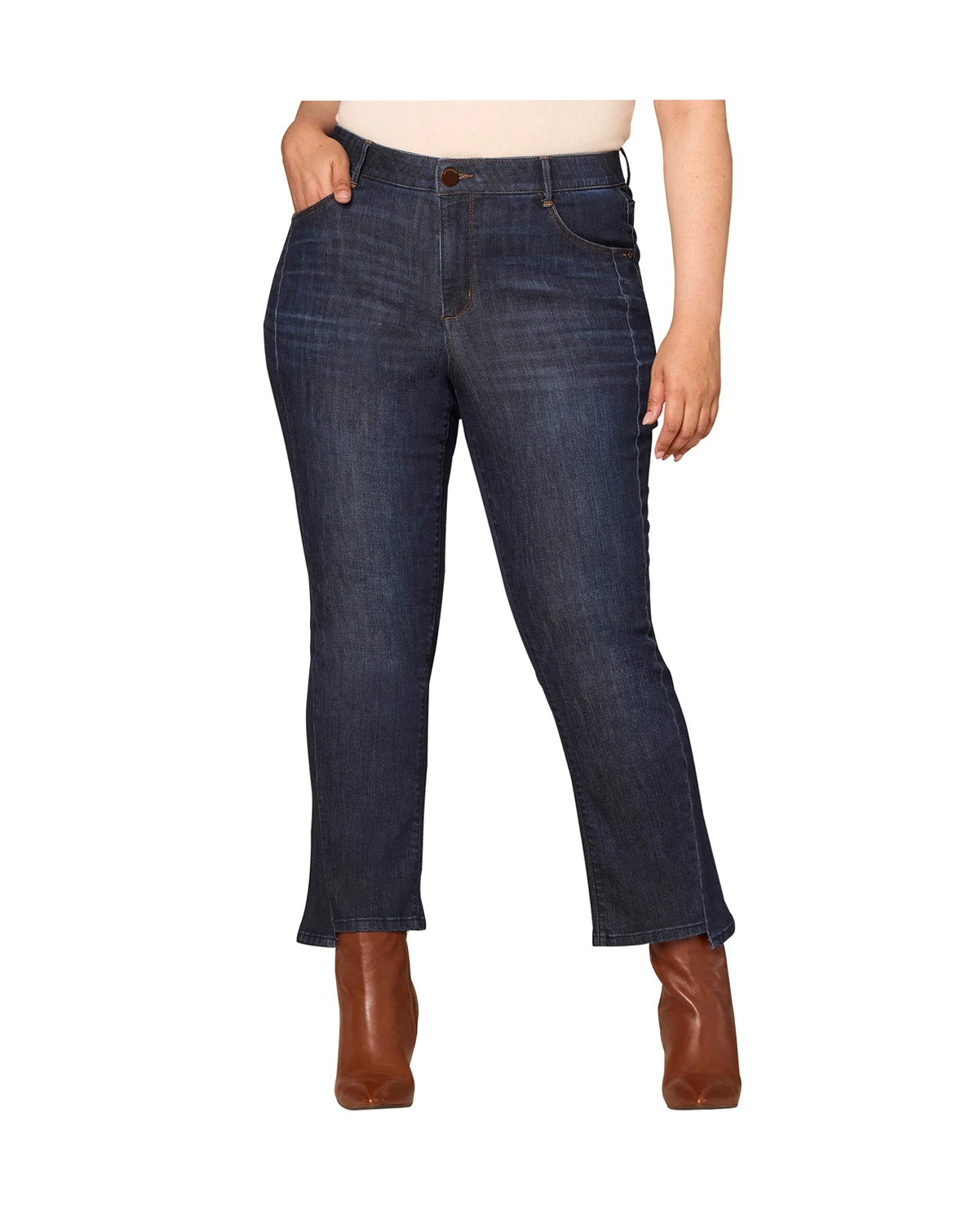 Plus Size Sky Rise Boot Jeans