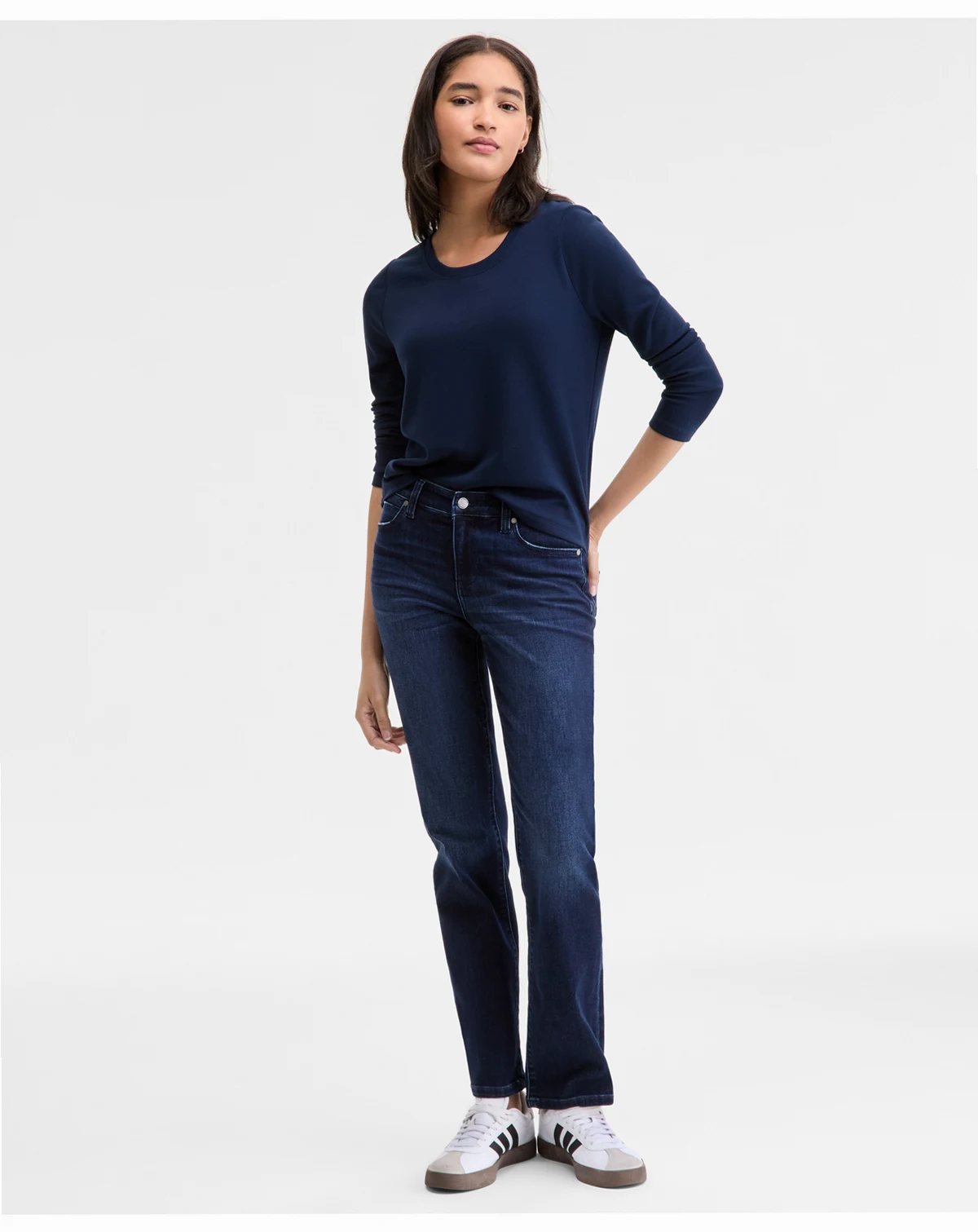 Women's Kennedy Mid Rise Straight Leg Jeans