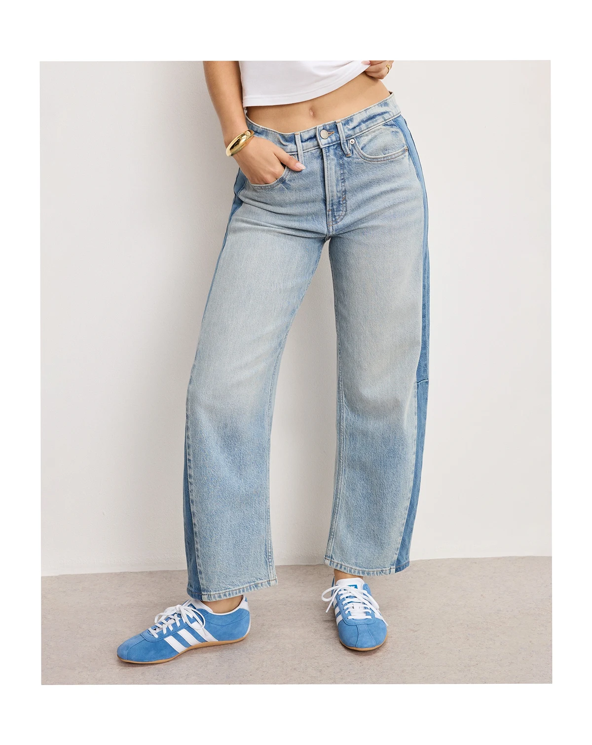 Women's Good Standard Mid-Rise Barrel Jeans, Regular & Plus Size