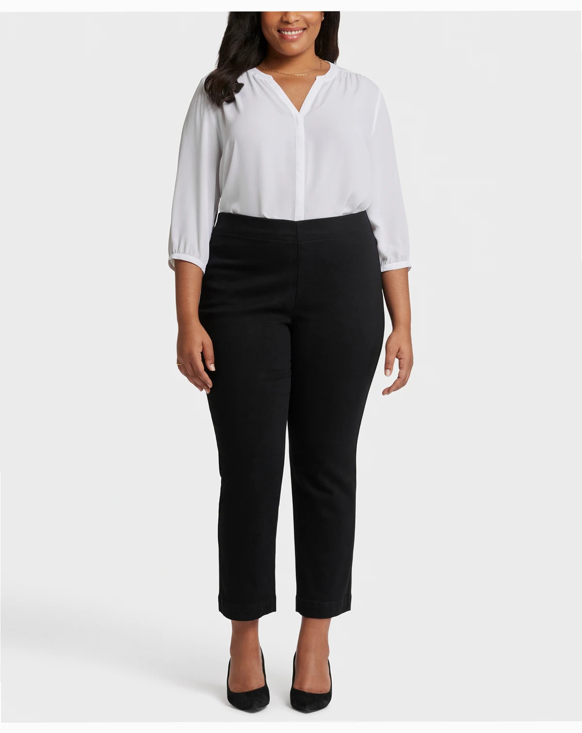 Plus Size Bailey Relaxed Ankle Pull On Jeans