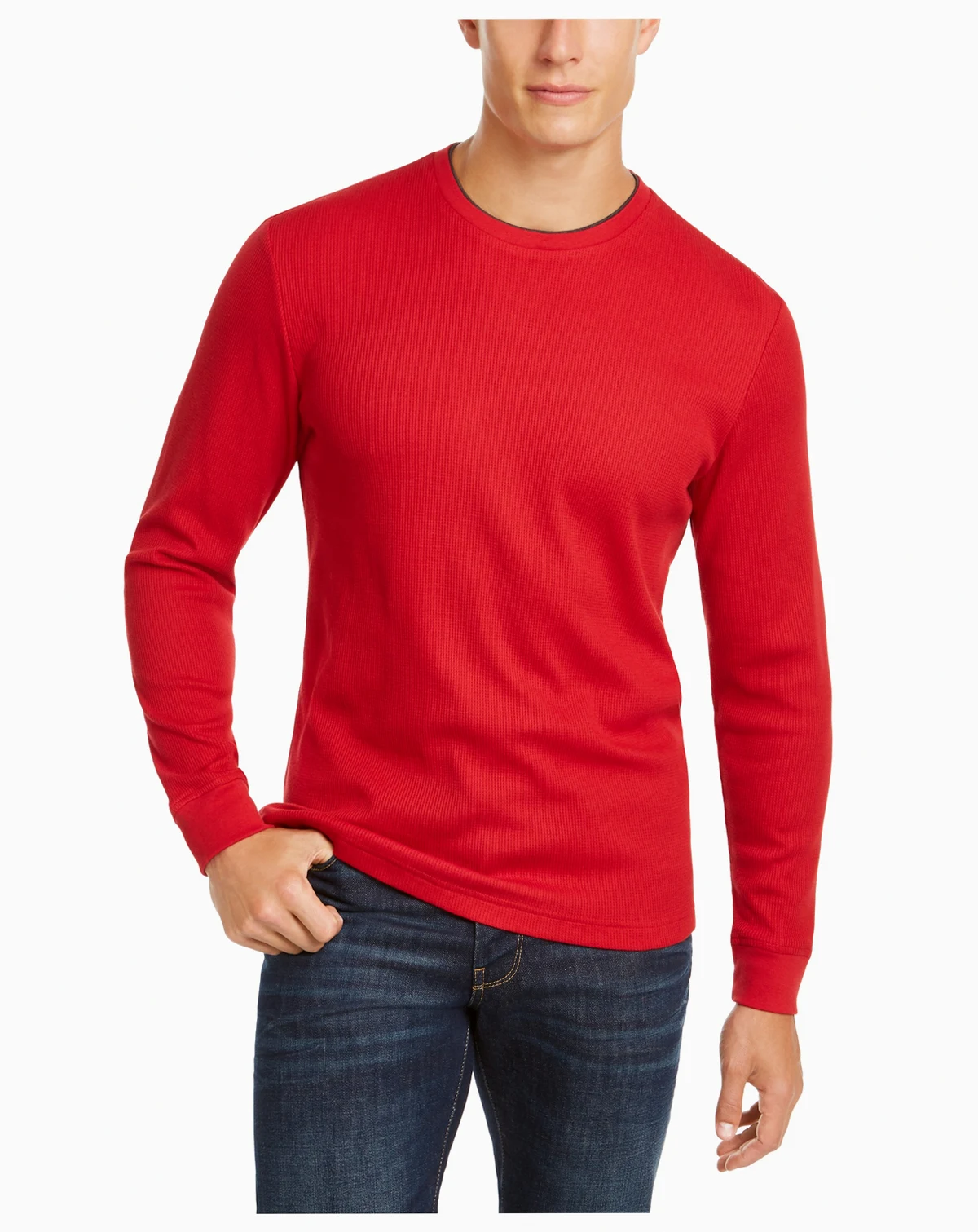Men's Thermal Crewneck Shirt, Created for Macy's