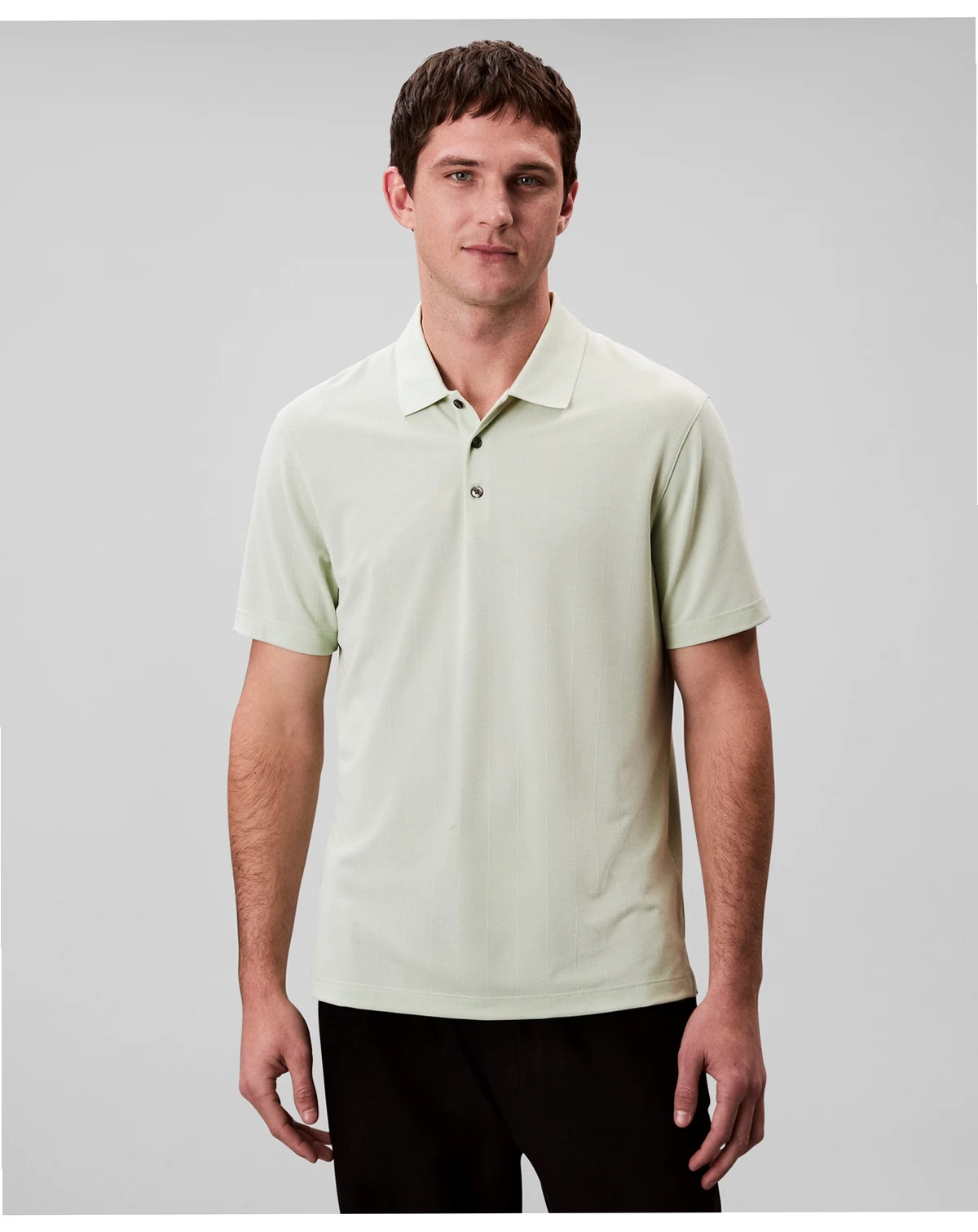 Men’s Short Sleeve Stretch Jacquard Polo Shirt