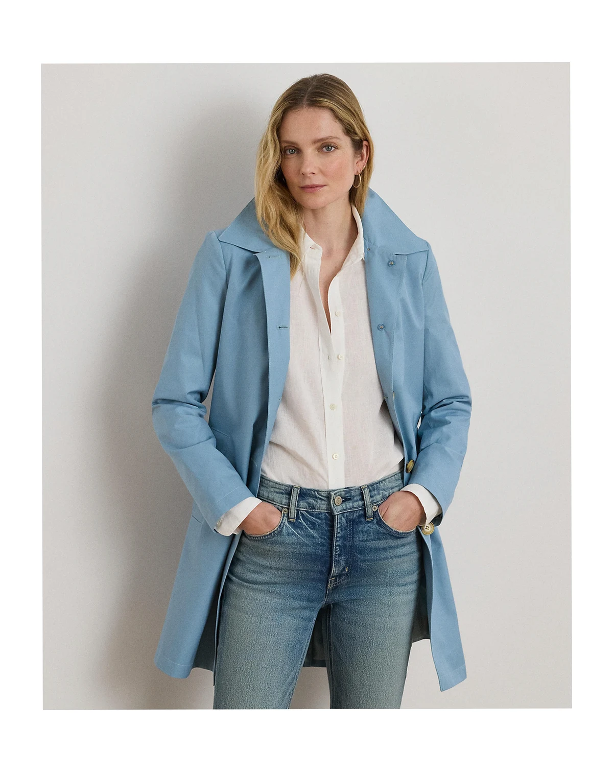 Petite Hooded Raincoat
