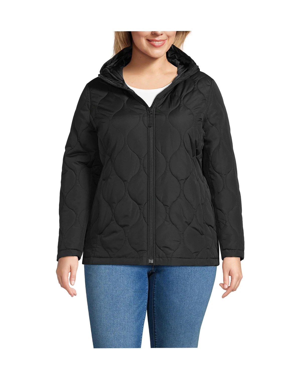 Plus Size FeatherFree Quilted Insulated Jacket