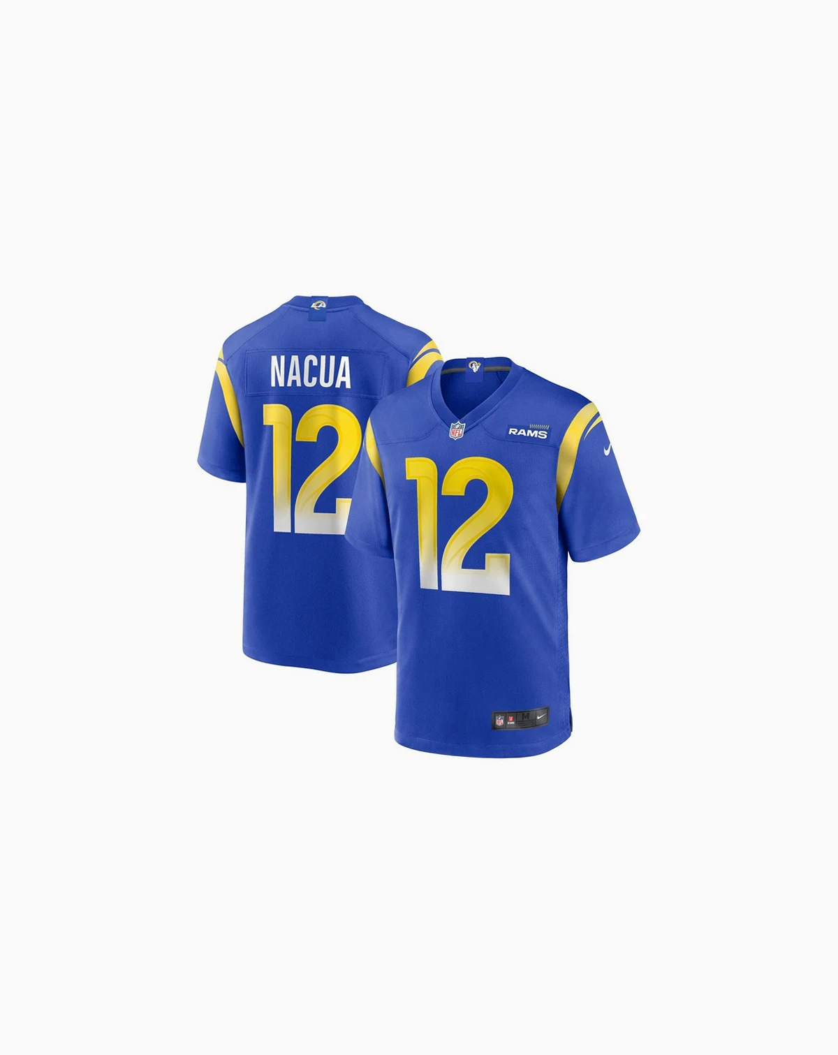 Men's Puka Nacua Royal Los Angeles Rams Game Player Jersey