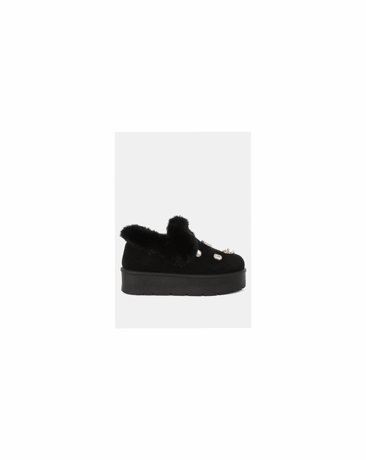 Womens Zeta Charm Detail Slip On Snow Boots