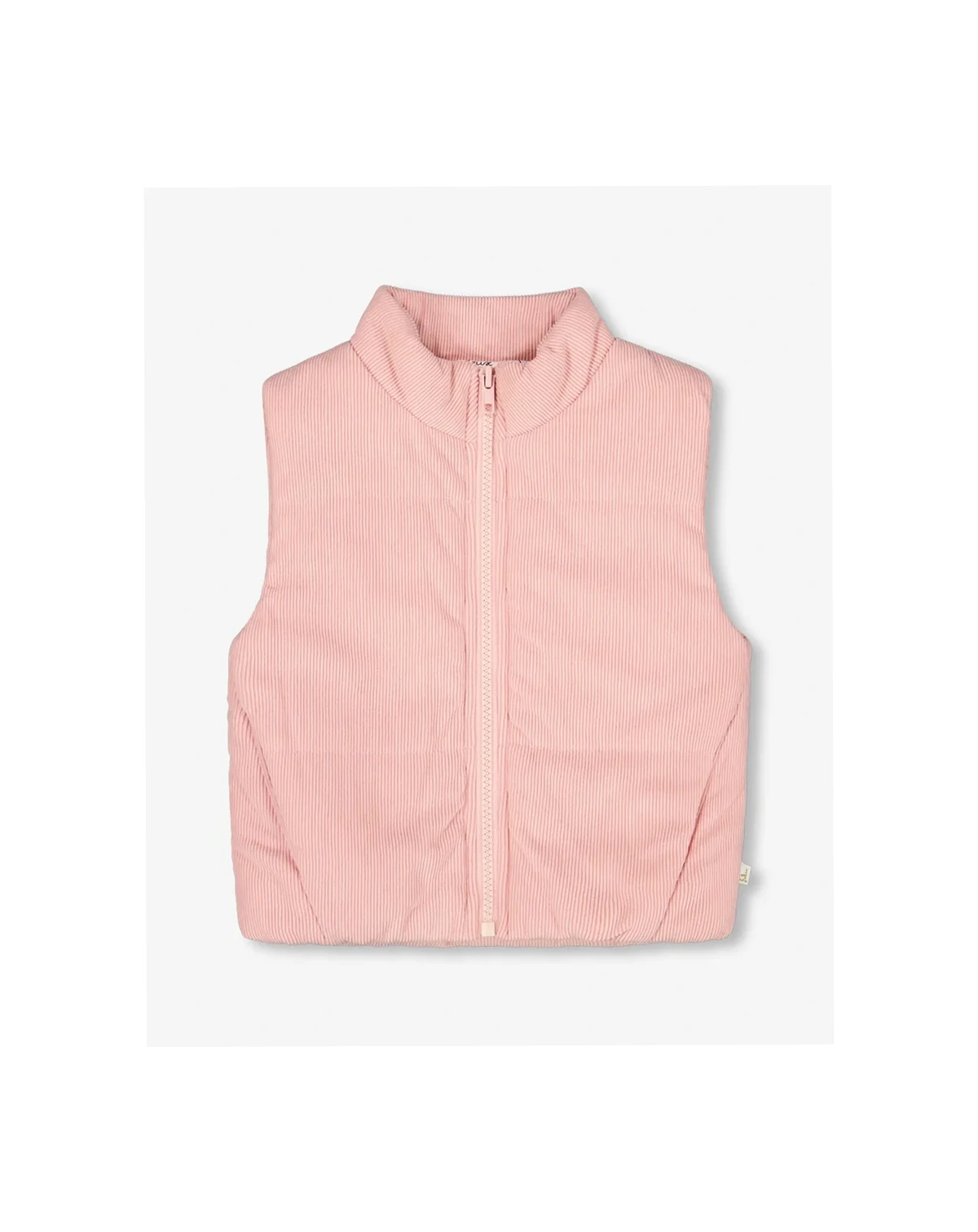 Toddler Girls Corduroy Puffy Sleeveless Vest Dusty Pink - Toddler|Child