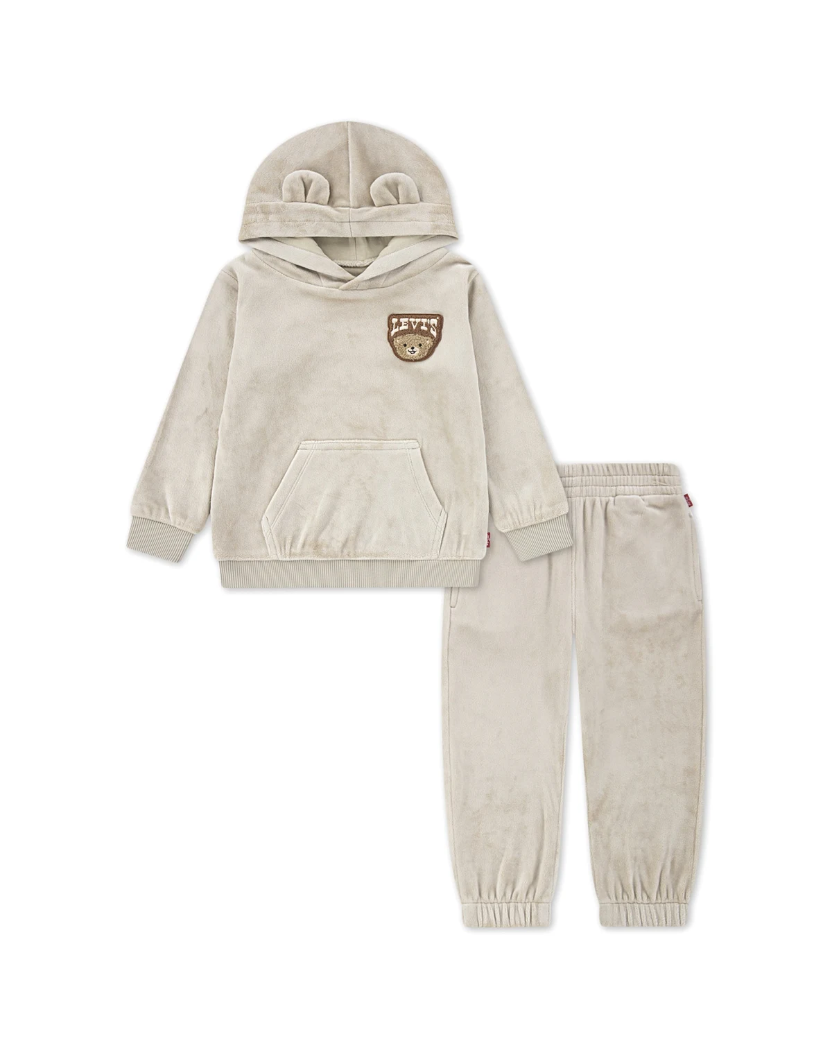 Baby Girls' Minky Sherpa Hoodie and Jogger Pant, 2-Piece Set