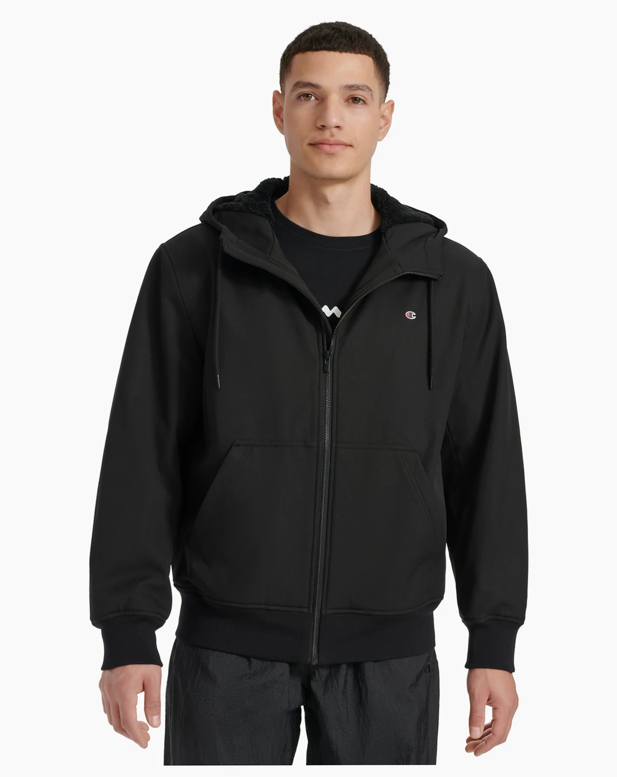 Men's Sport Shell Hooded Zipper Jacket