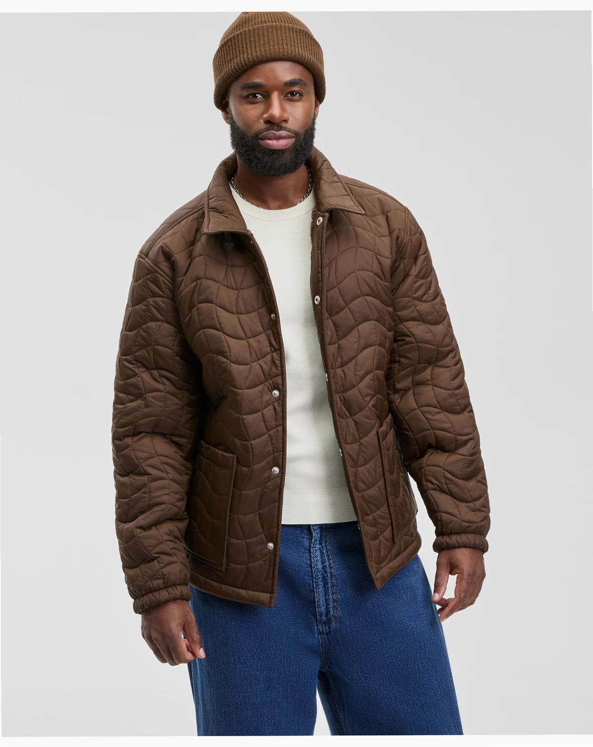 Men's Quilted Cozy Snap-Front Jacket, Macy's Exclusive