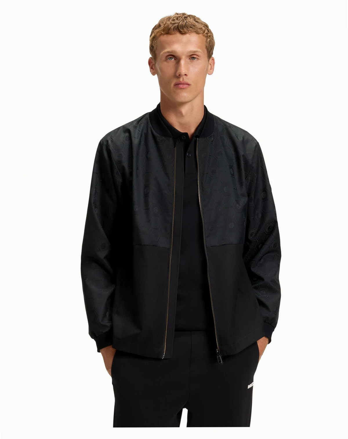 Men's Monogram Jacquard Bomber Jacket