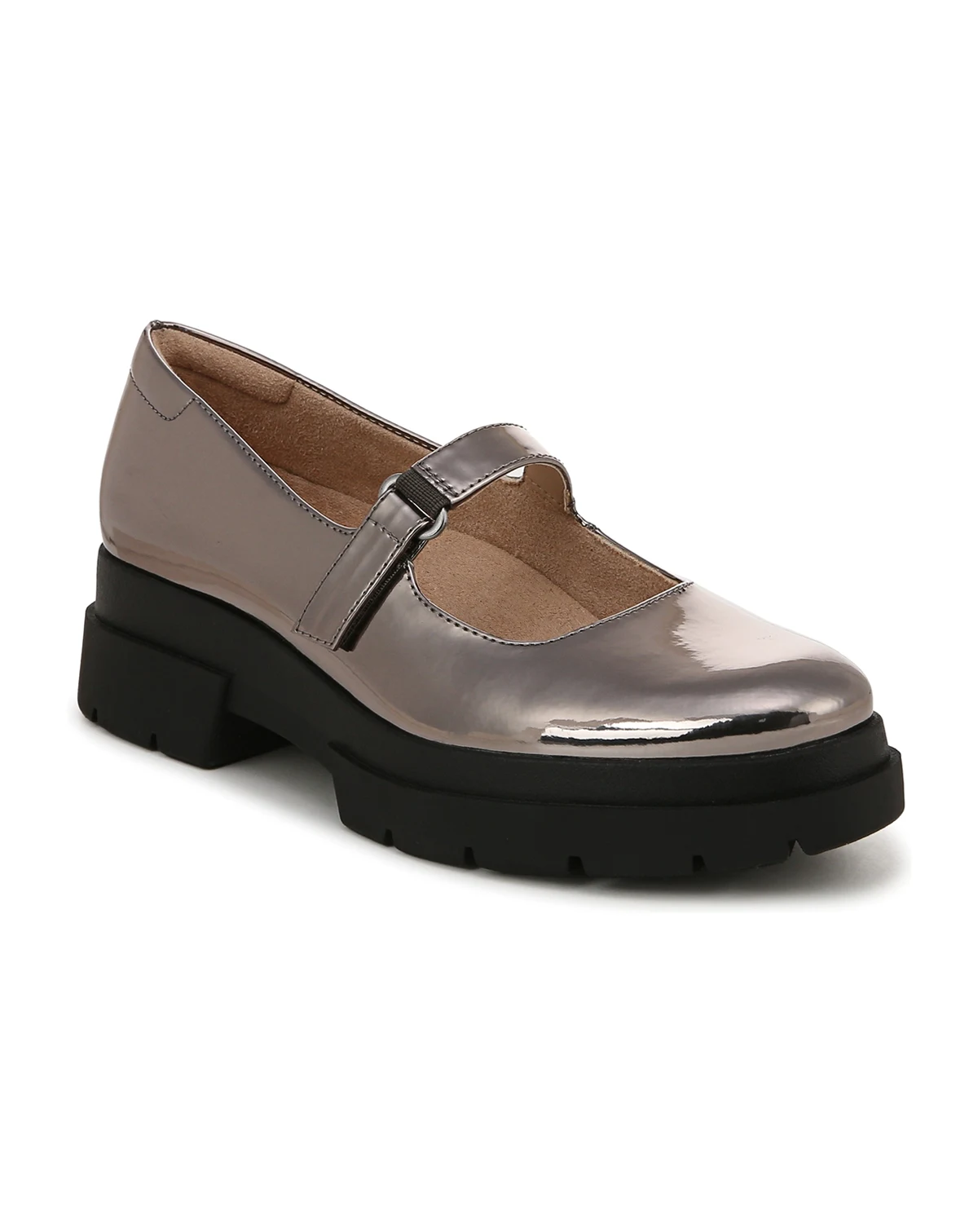 Olivet Mary Jane Lug Sole Flats