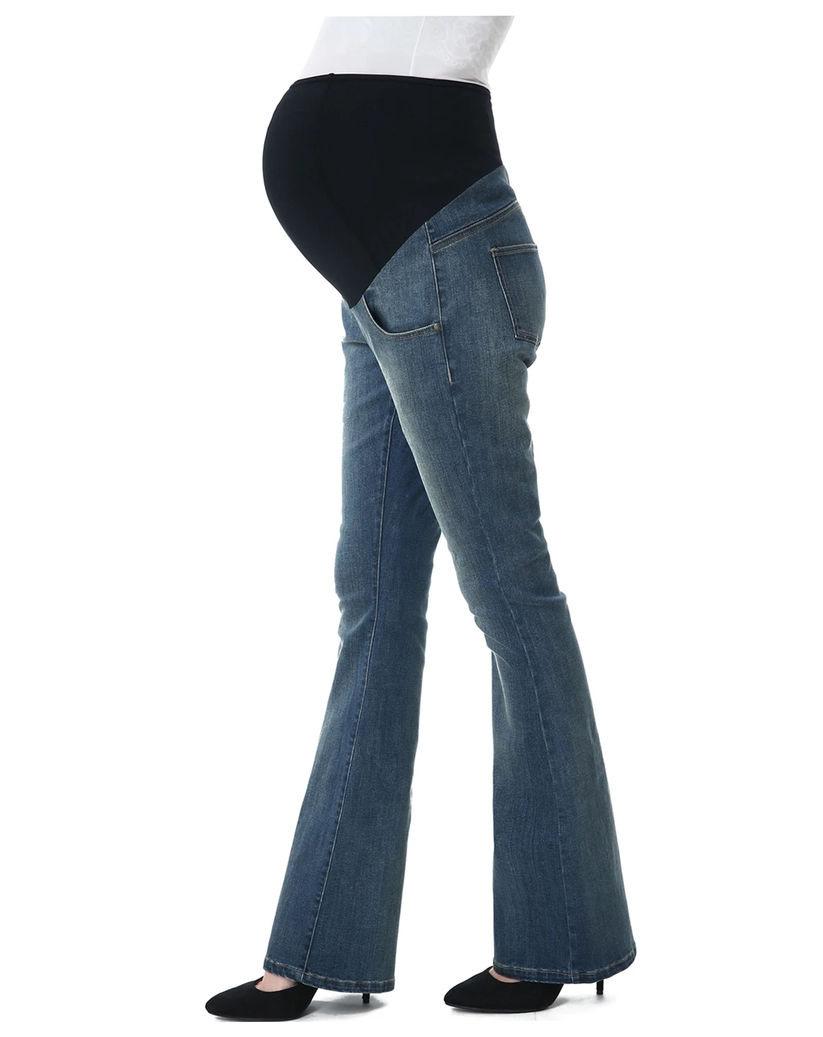 Maternity Dixie Stretch Flare Leg Denim Jeans