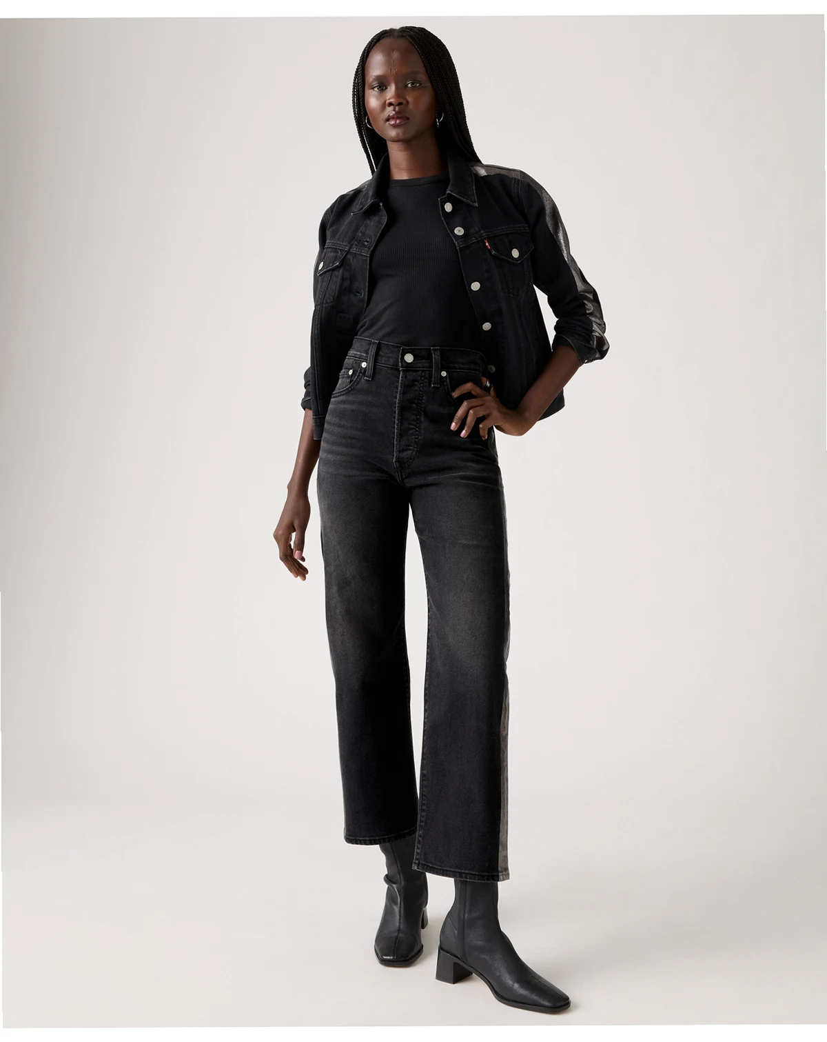 Women's Ribcage High Rise Straight Ankle Jeans