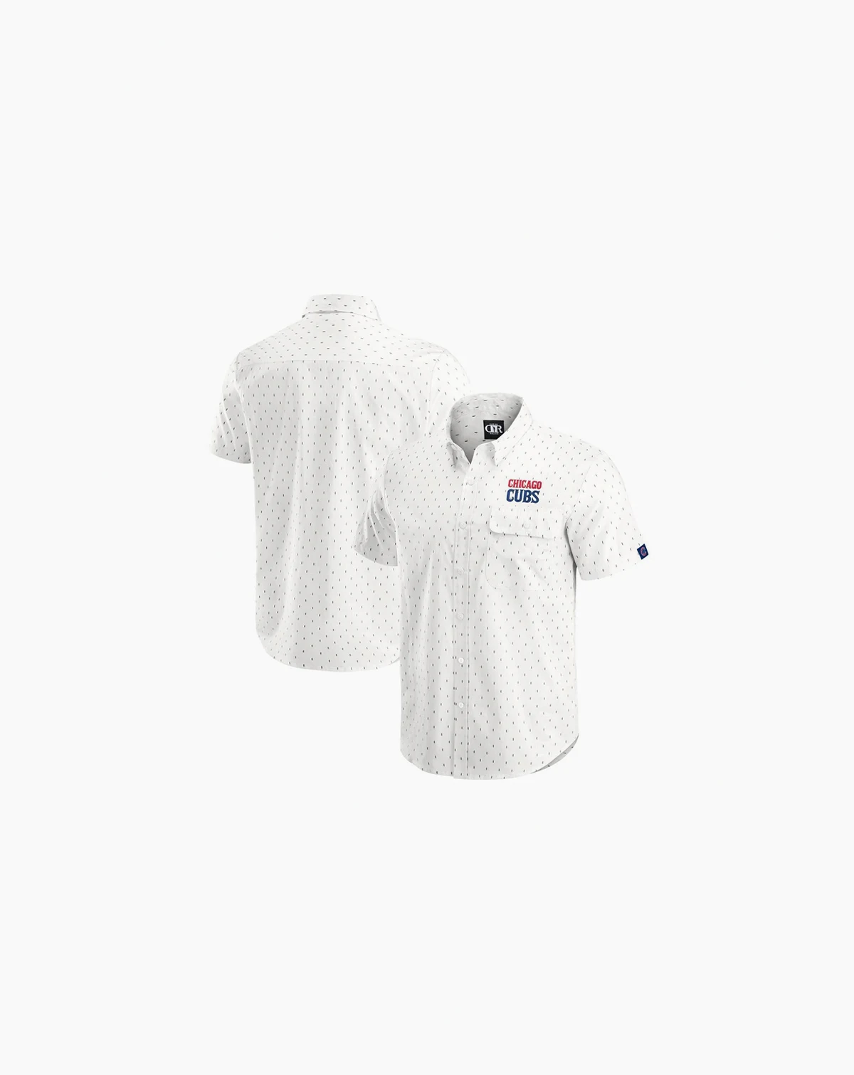Darius Rucker Collection by Men's Cream Chicago Cubs Printed Button-Down Shirt