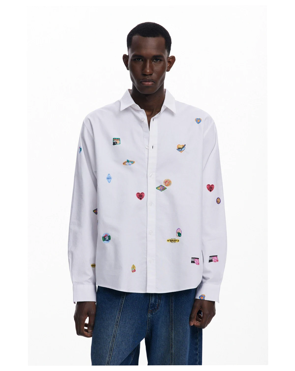Men's Long sleeve shirt with prints