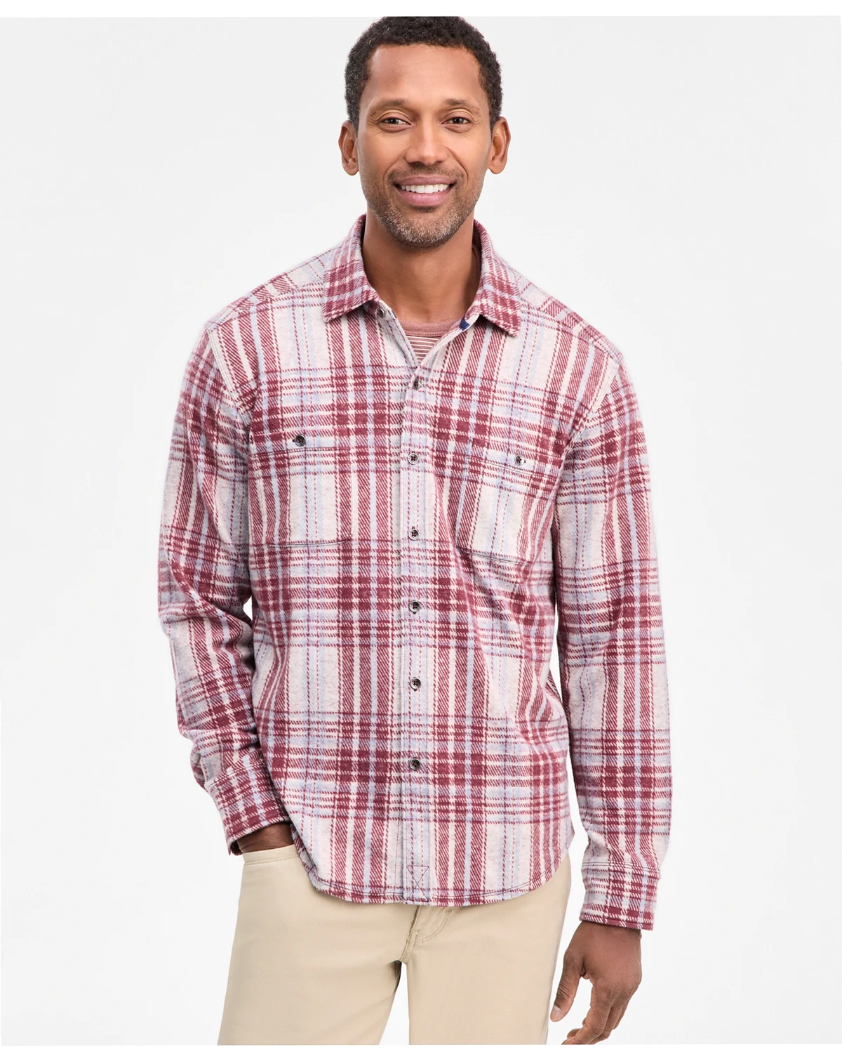 Men's Fireside Santa Fe Stretch Flannel Shirt