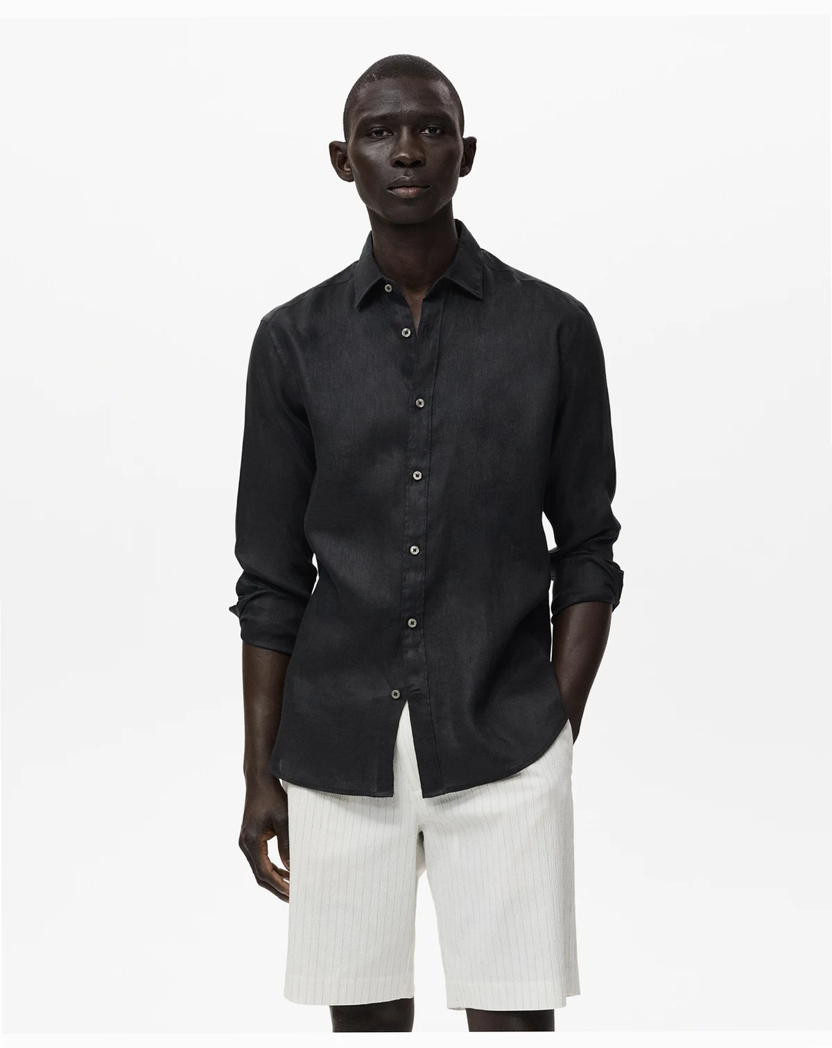 Men's Linen Long Sleeve Shirt
