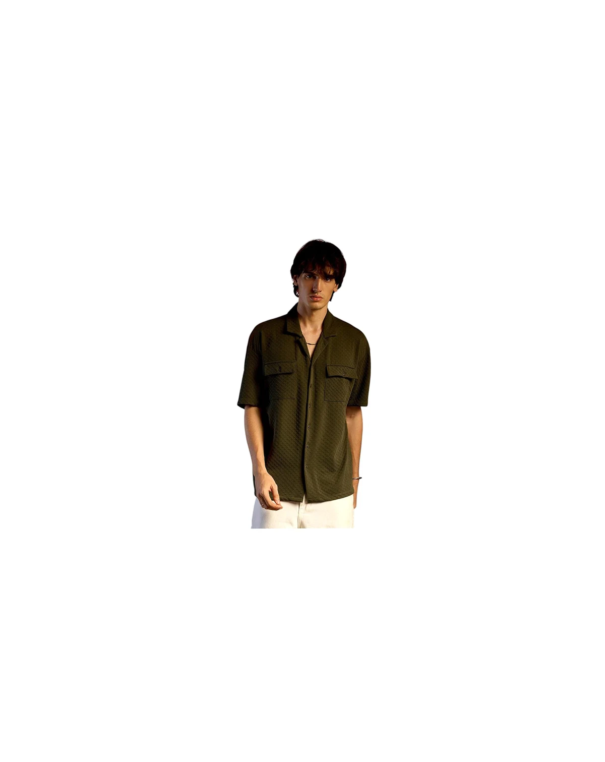Men's Cubic Utility Oversized Shirt