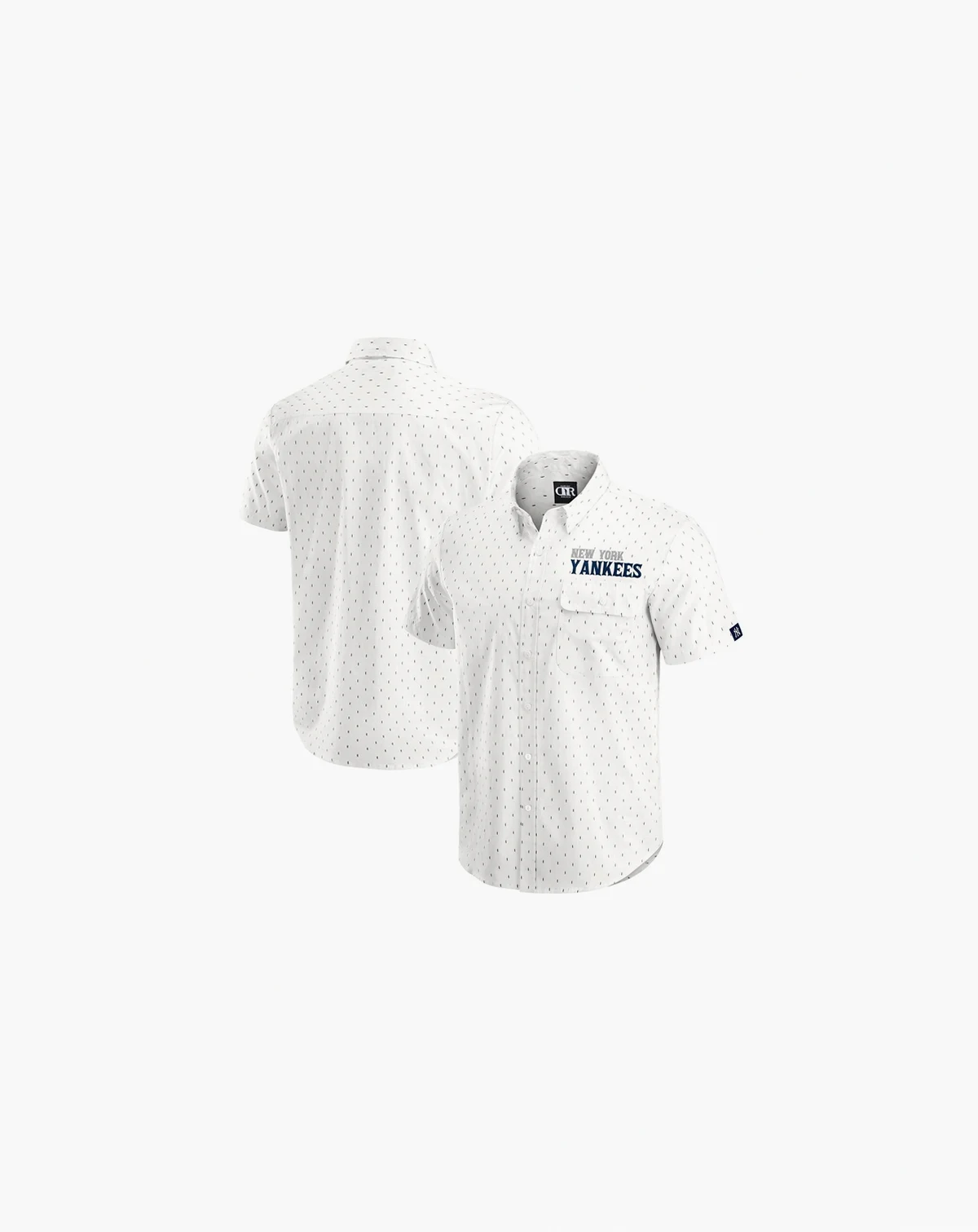 Darius Rucker Collection by Men's Cream New York Yankees Printed Button-Down Shirt