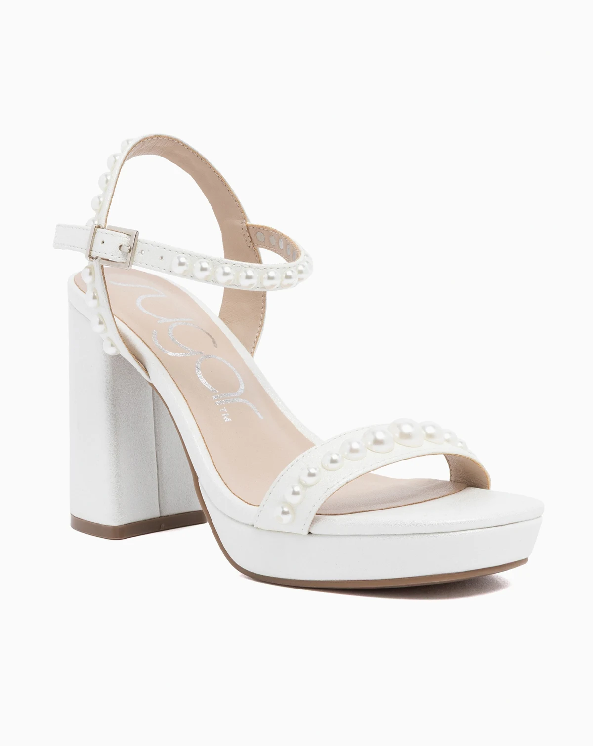 Women's Vallentina Pearl Block Heel Dress Sandals