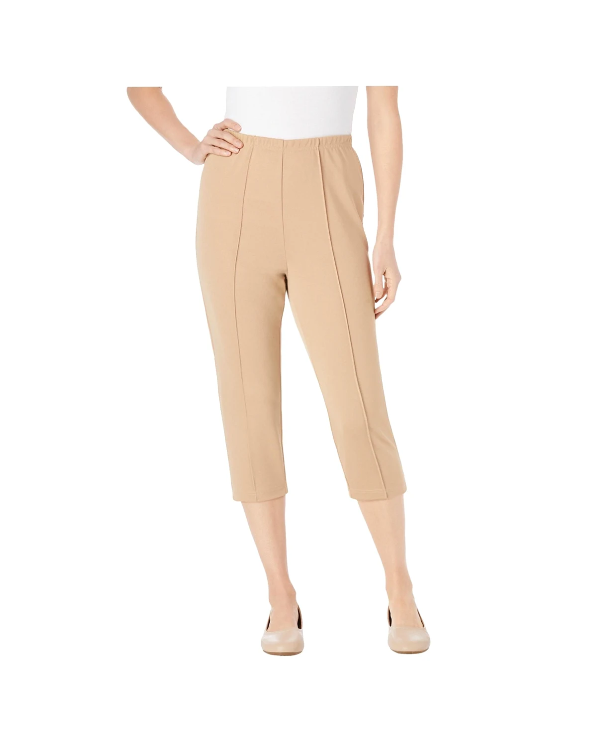 Women's Within The Hassle-Free Soft Knit Capri