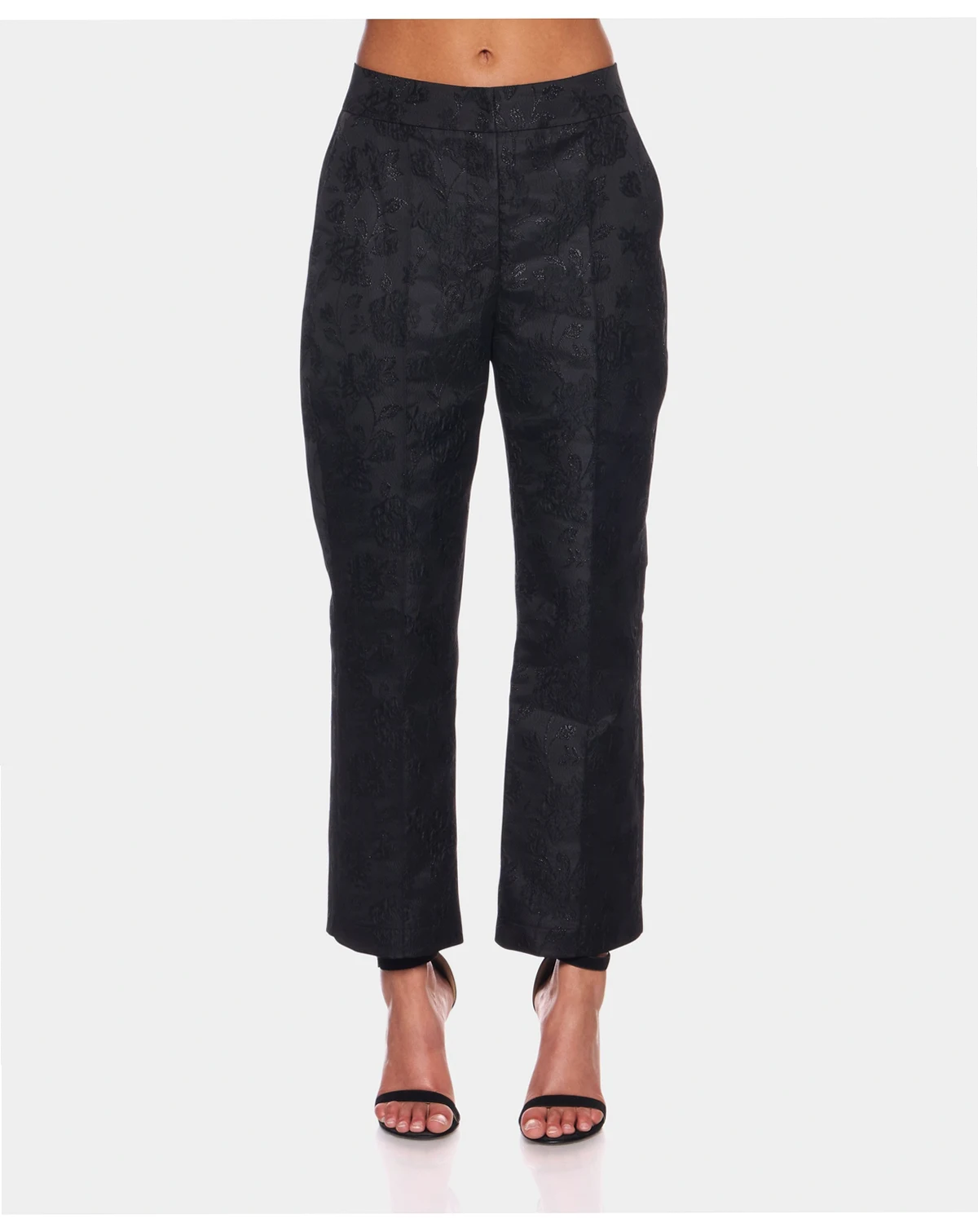 Juniors' High-Rise Jacquard Pants