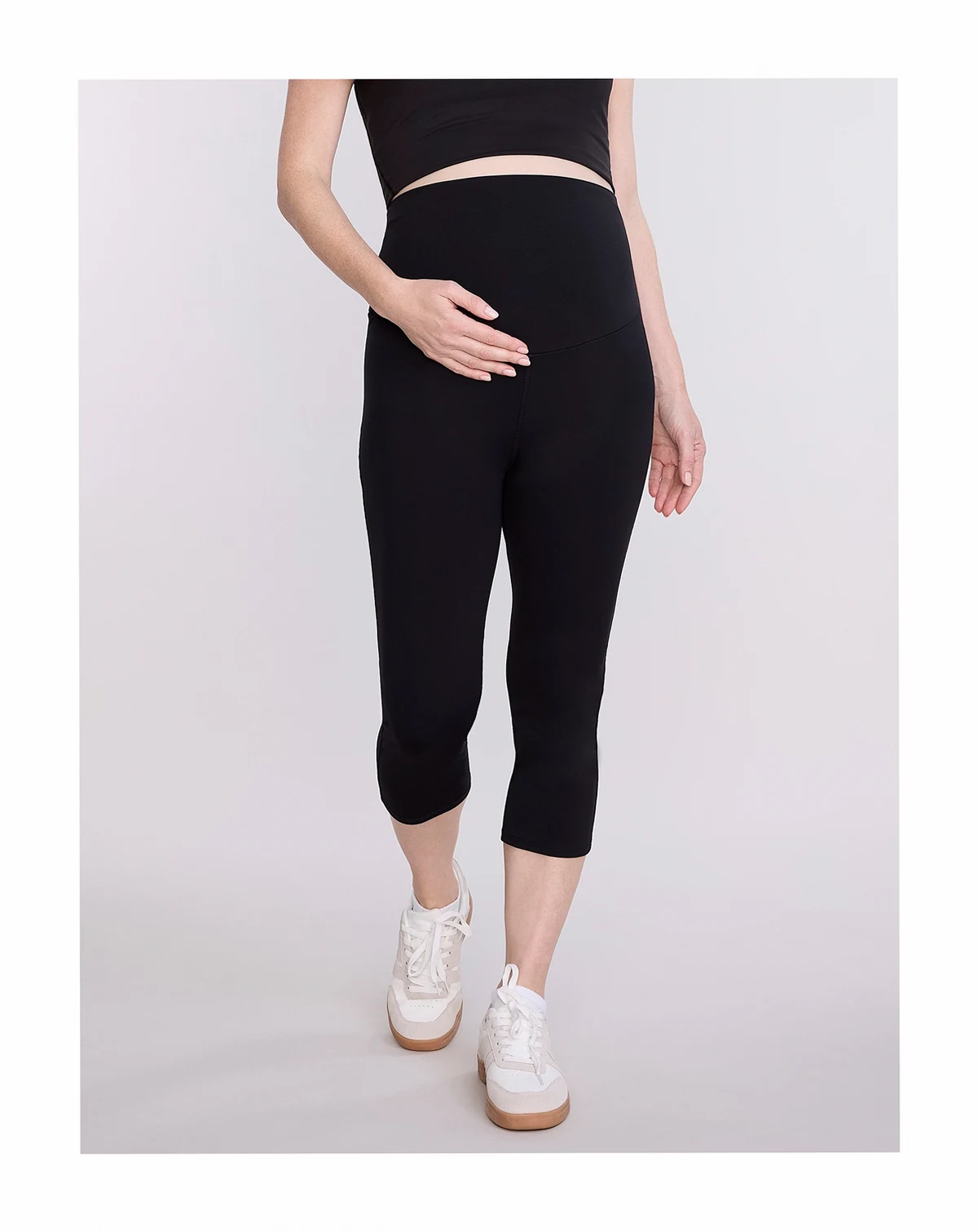 Maternity Over the Belly Active Capri Legging - Motherhood