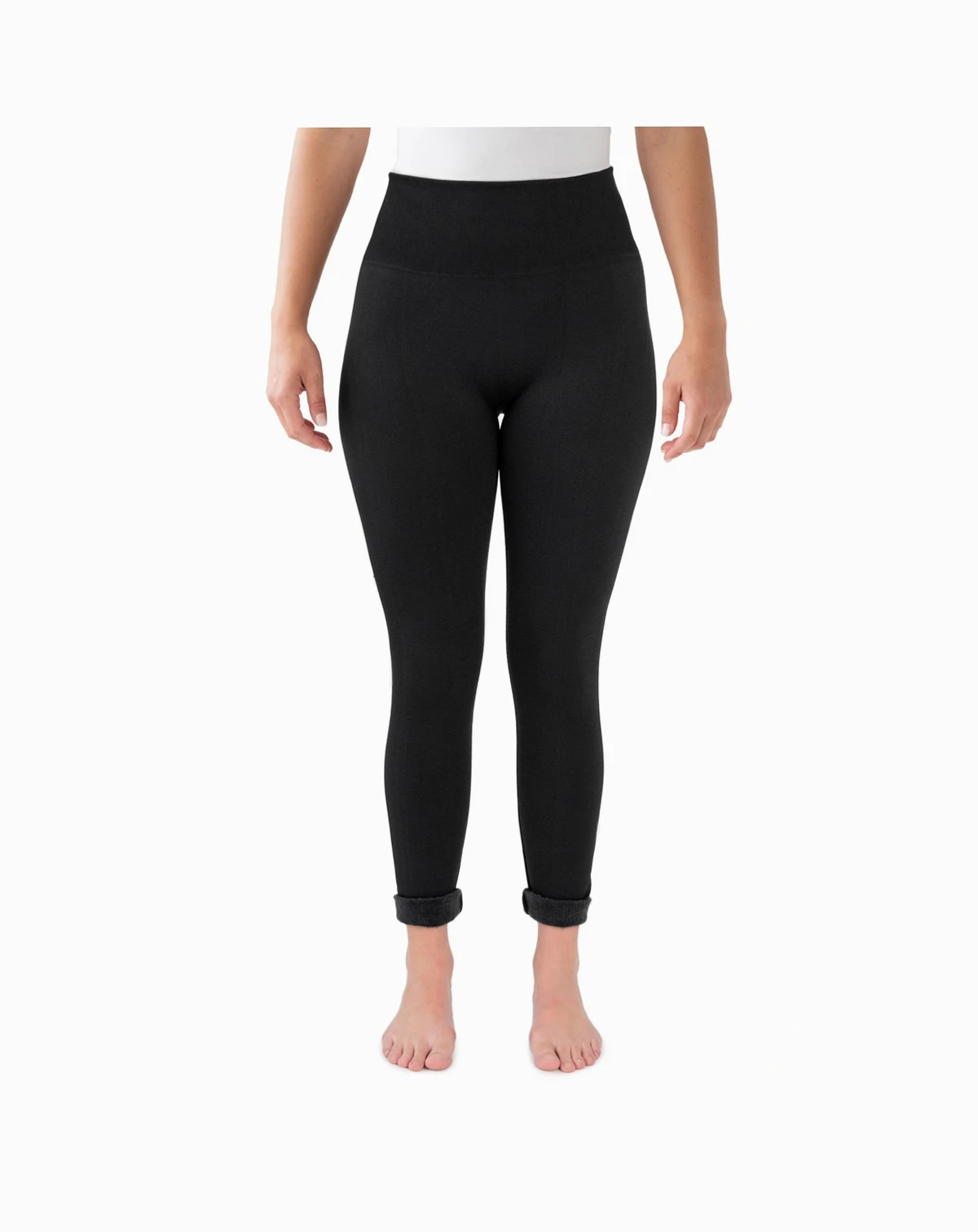 Women's Fur Lined Leggings, Black