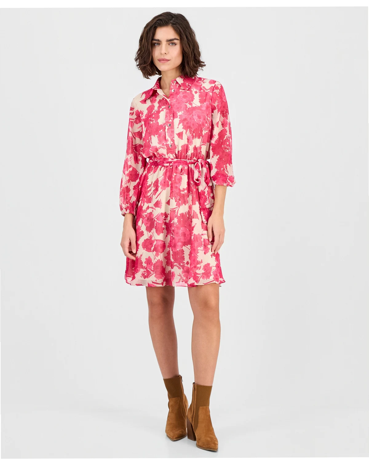 Nautical Jeans Women's Festival Floral Shirtdress