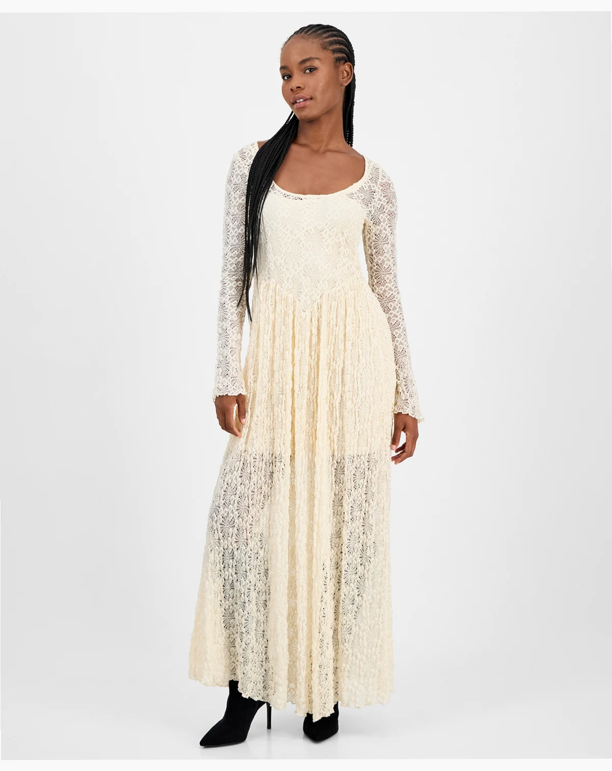 Women's Lace Scoop-Neck Maxi Dress, Macy's Exclusive