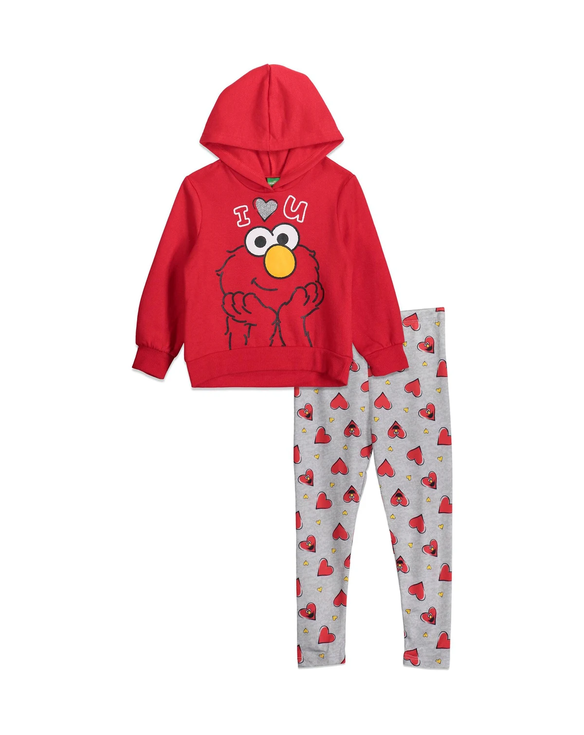 Rainbow Fleece Hoodie and Leggings Outfit Set Infant to Toddler