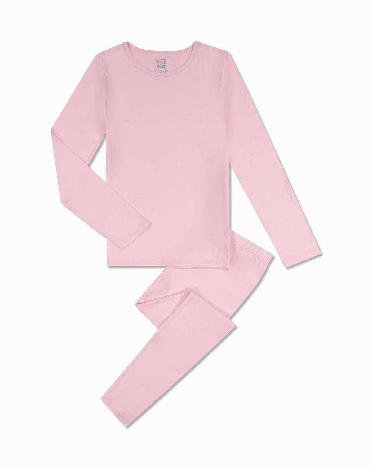 Little Girls Top and Pants Base Layer Set, 2 Piece