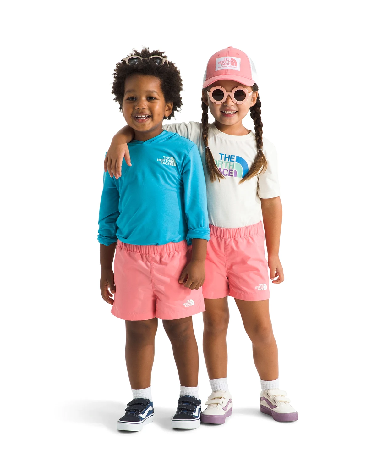 Toddler Girls' 2T-7 Coral Crush Logo Weather Phantom Print Class V Shorts