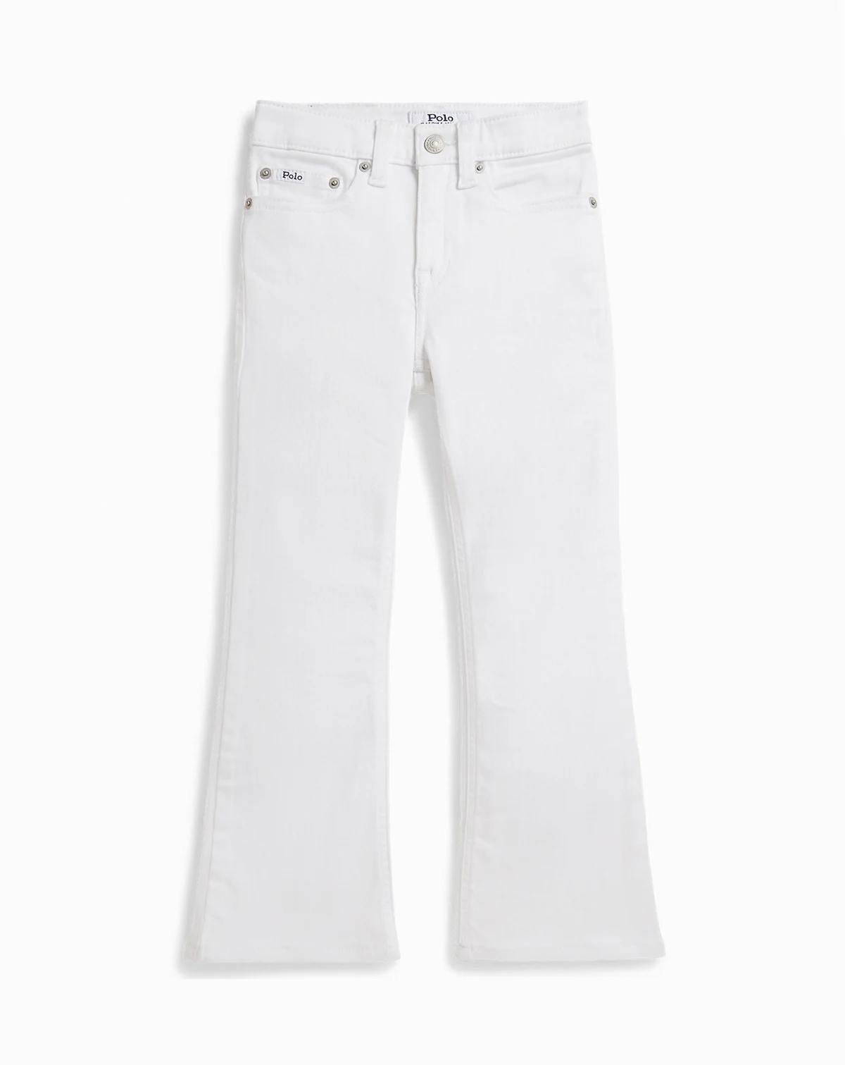 Girls' 2T-6X Flared Stretch Denim Jeans