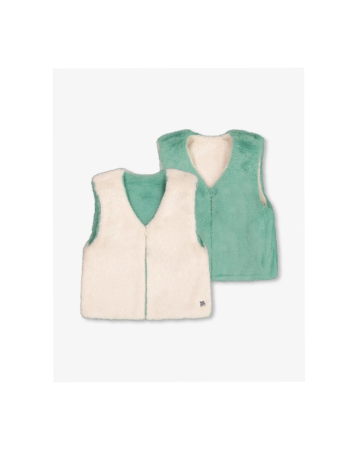 Toddler Girls Reversible Faux Fur Vest - Toddler|Child