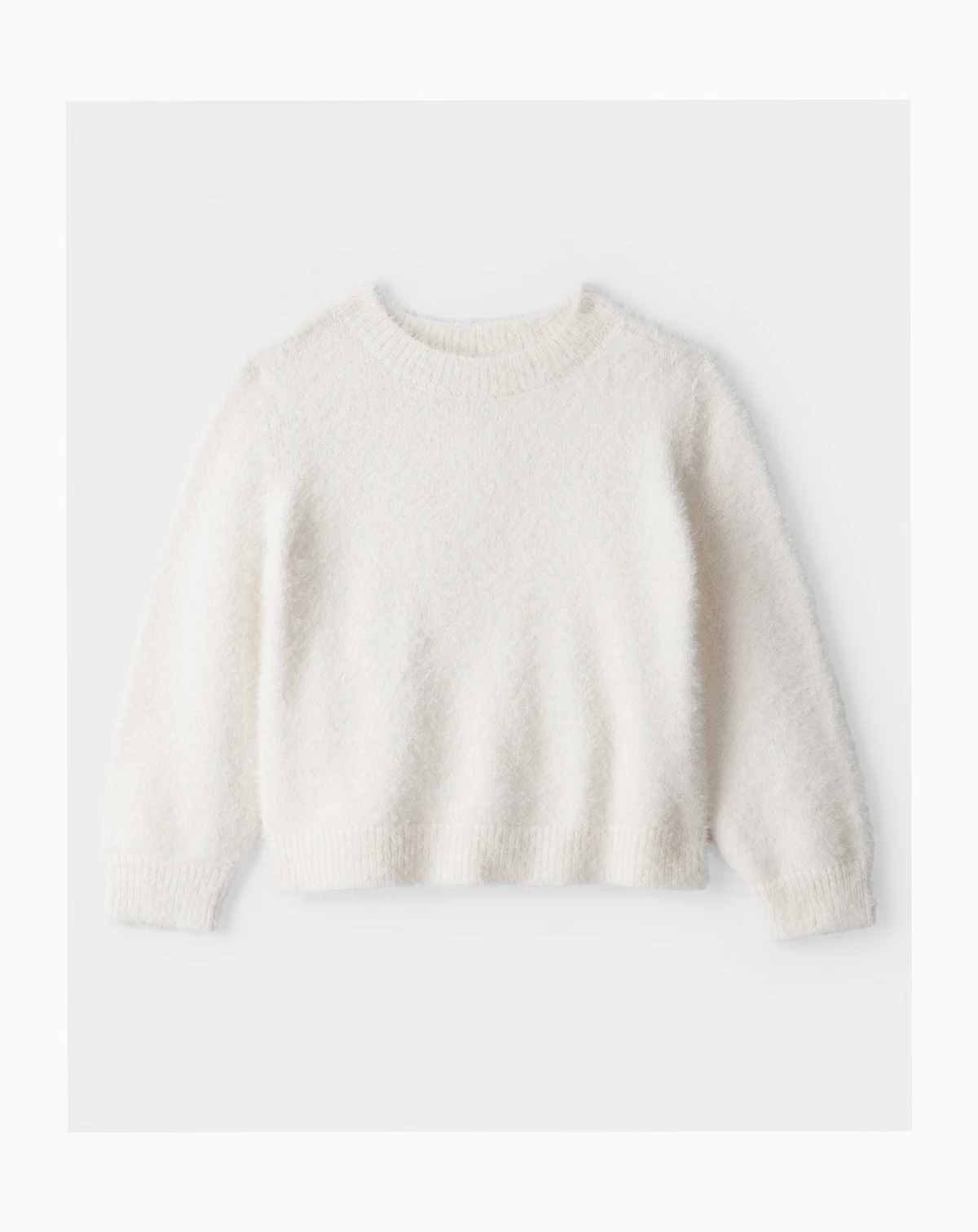 Girls' Toddler 2T-5T Brushed Crewneck Sweater