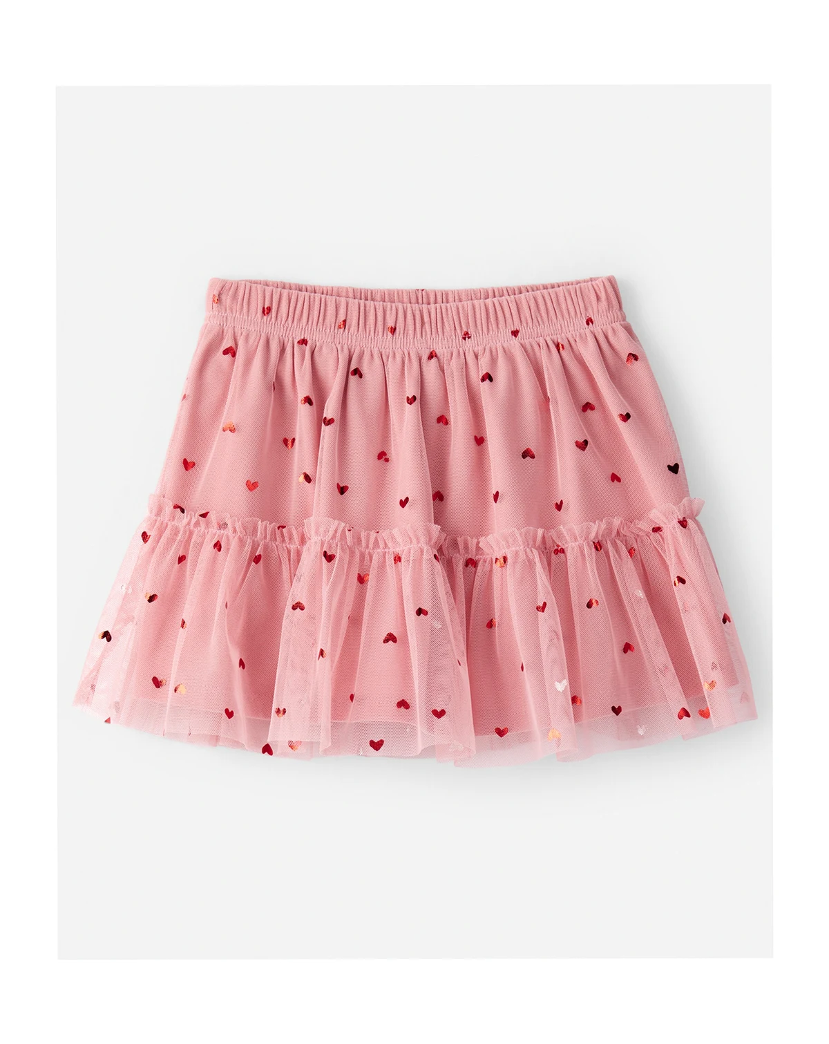 Girls' Toddler 2T-5T Heart Tulle Skort