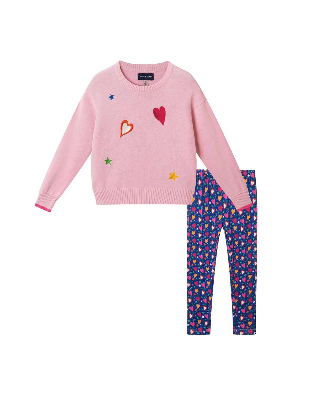Toddler Girls Toddler/Child Hearts Chenille Sweater Set