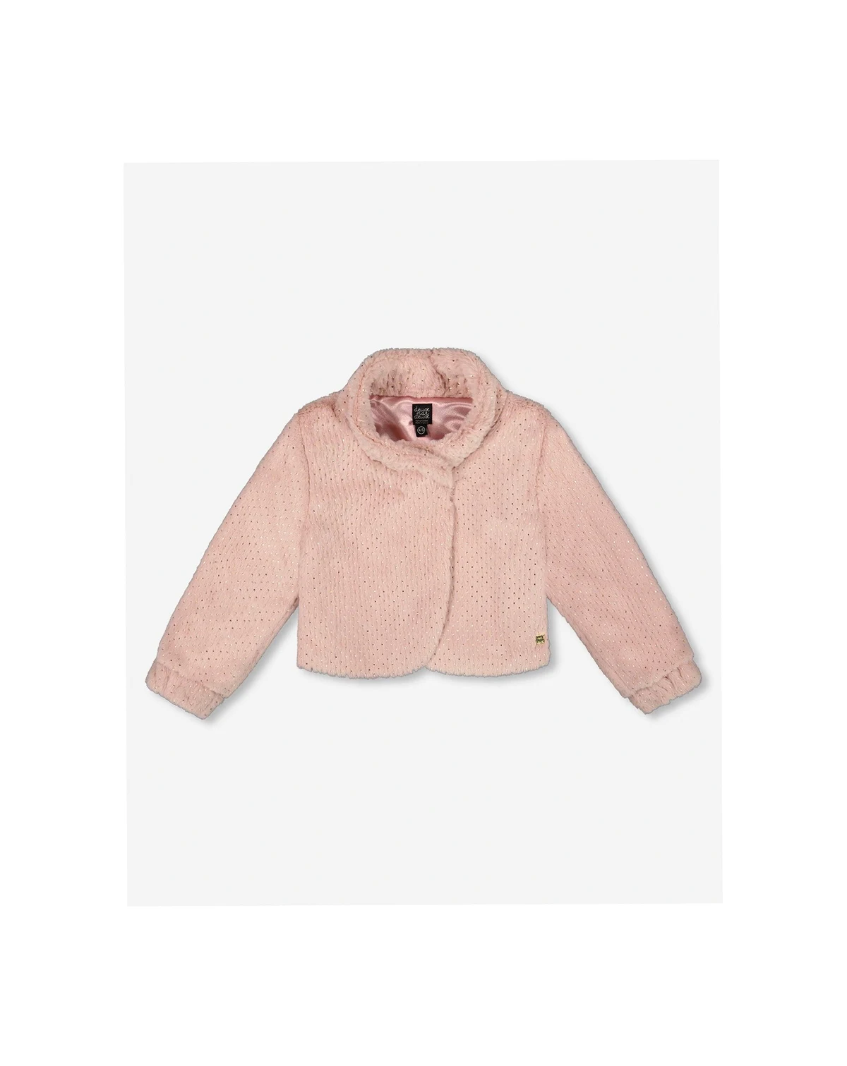 Girl Fake Fur Short Jacket Pink - Toddler|Child
