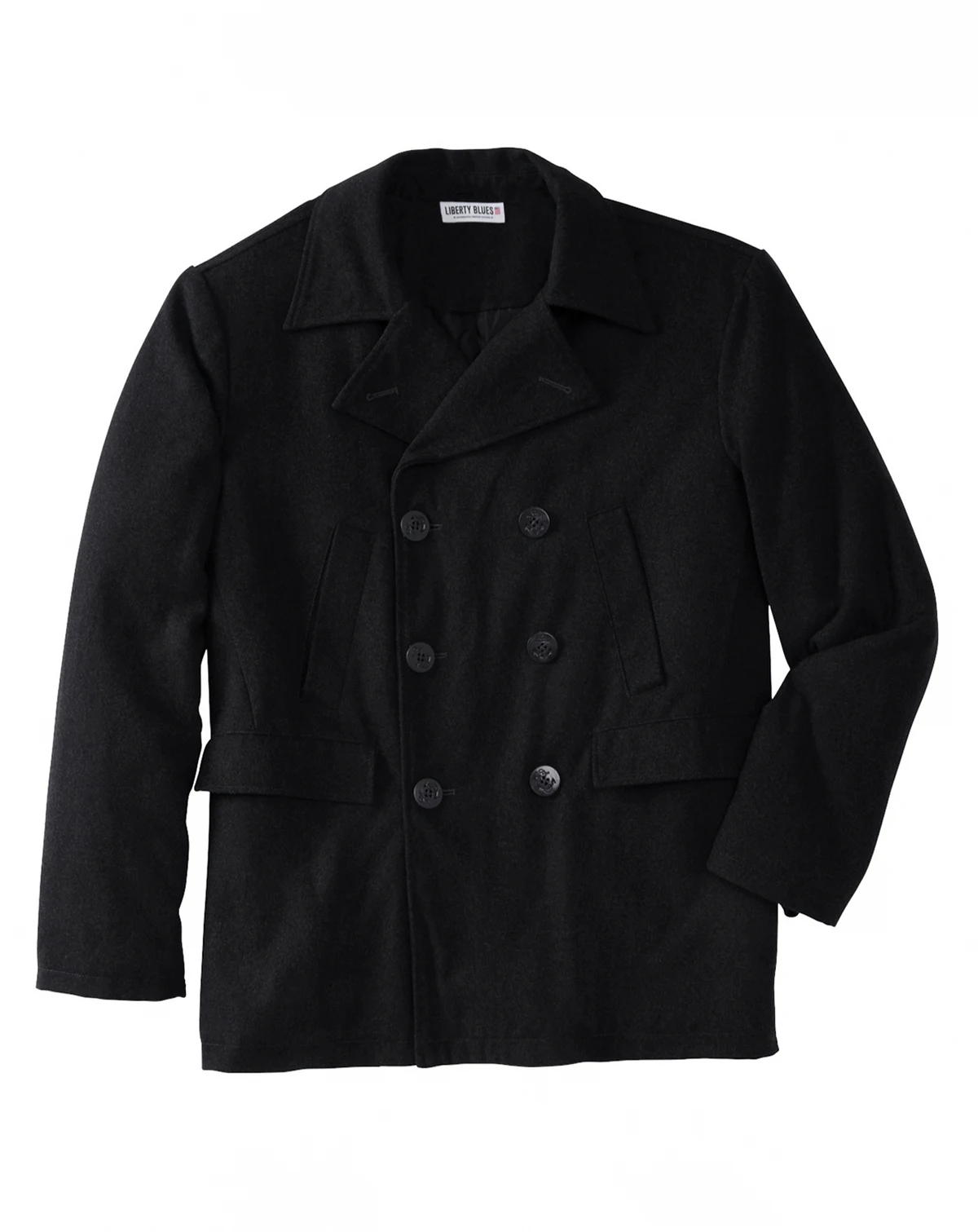 by KingSize Men's Big & Tall Double-Breasted Wool Peacoat