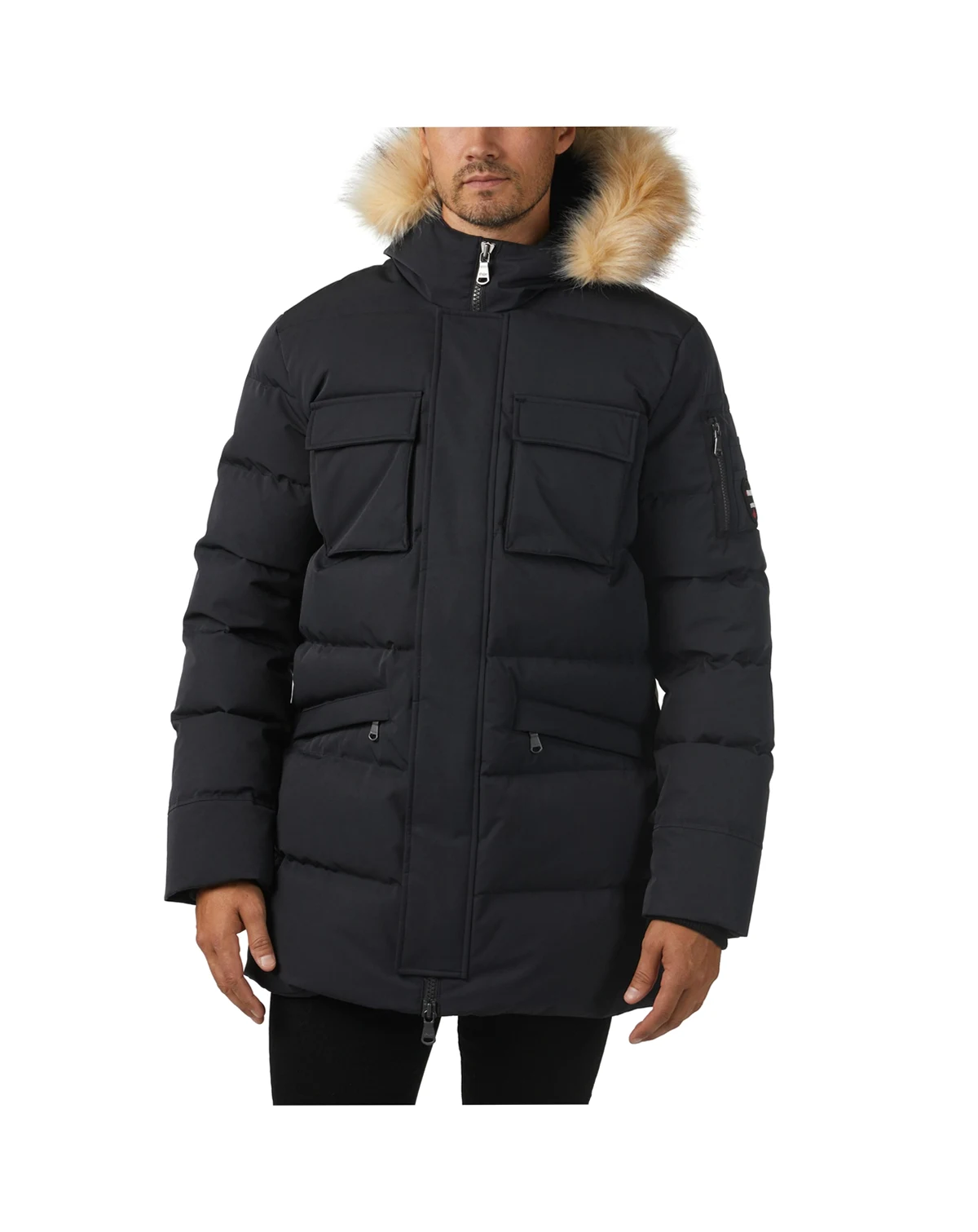 Men's Hamilton Channel Quilted Fixed Hood Parka