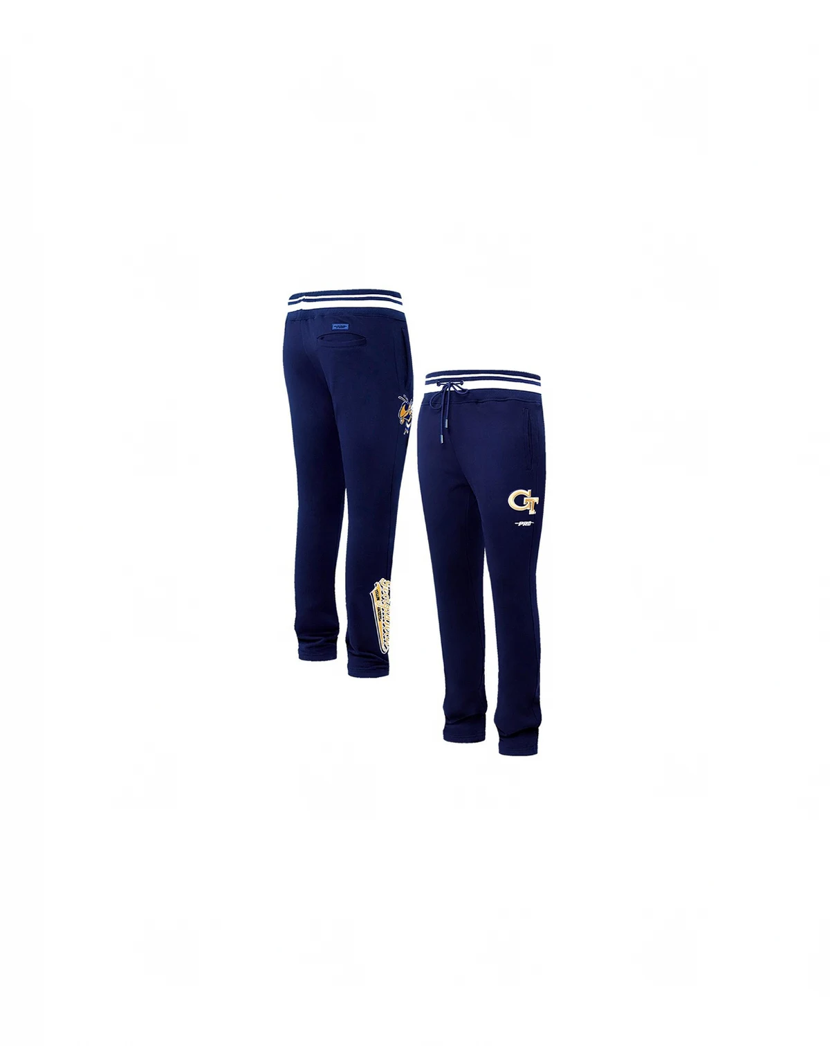 Men's Navy Georgia Tech Yellow Jackets Script Tail Fleece Sweatpants